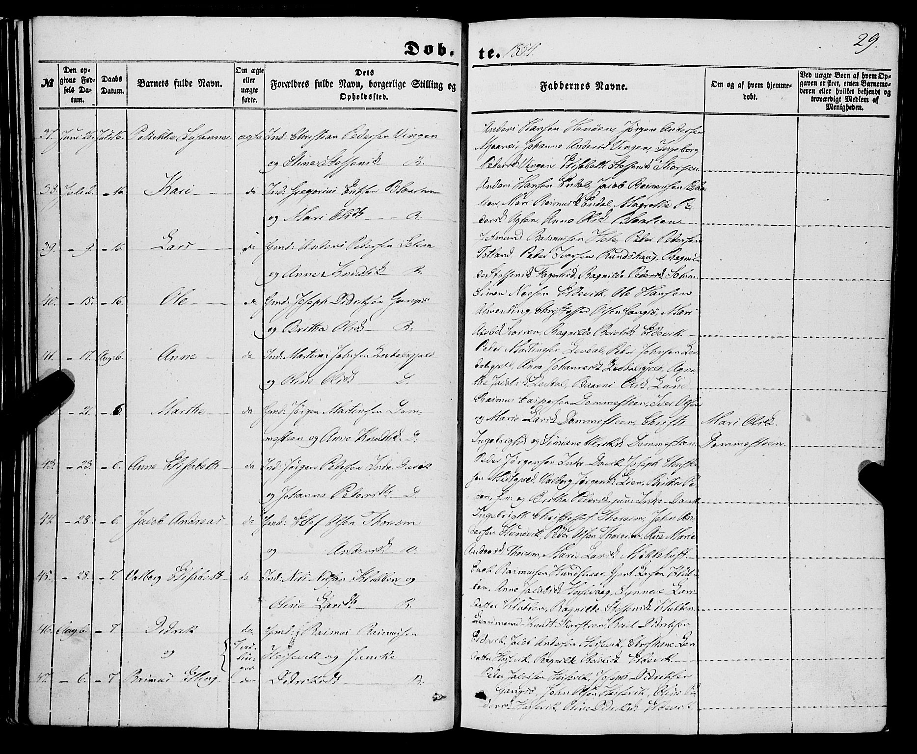 Davik sokneprestembete, AV/SAB-A-79701/H/Haa/Haaa/L0005: Ministerialbok nr. A 5, 1850-1866, s. 29