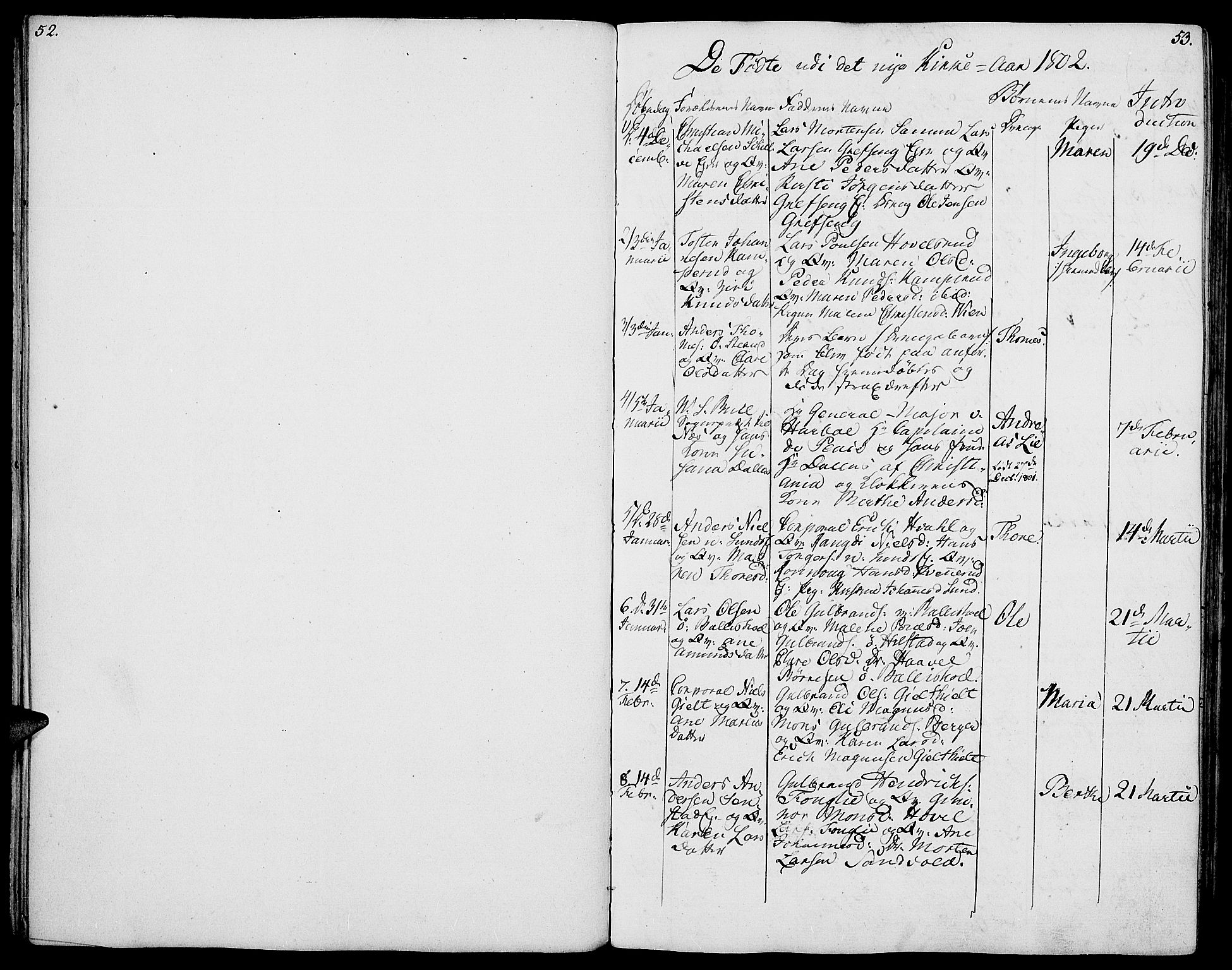 Nes prestekontor, Hedmark, AV/SAH-PREST-020/K/Ka/L0001: Ministerialbok nr. 1, 1802-1814, s. 52-53