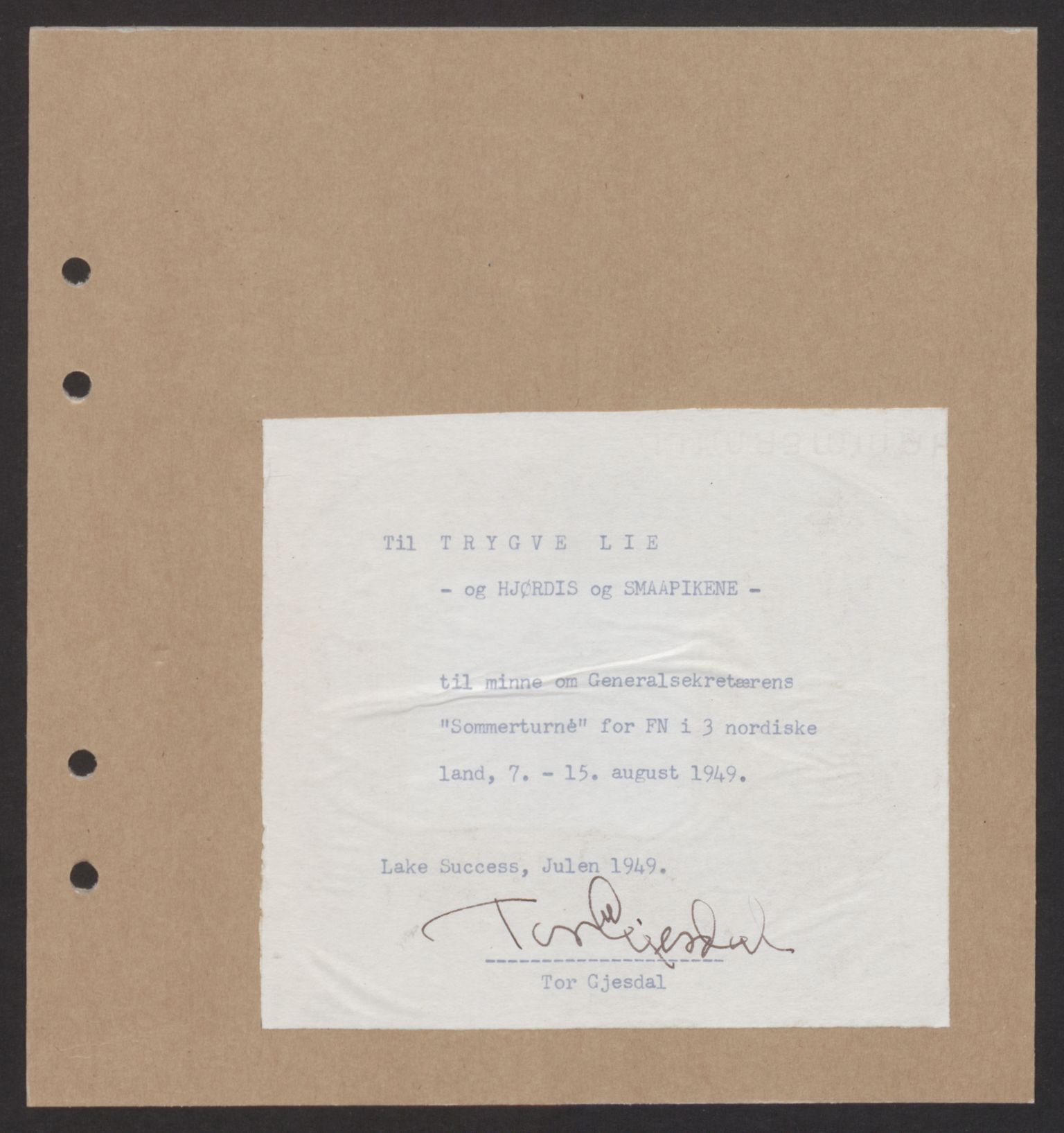 Lie, Trygve, RA/PA-1407/D/L0026: Generalsekretærens papirer., 1949, s. 2
