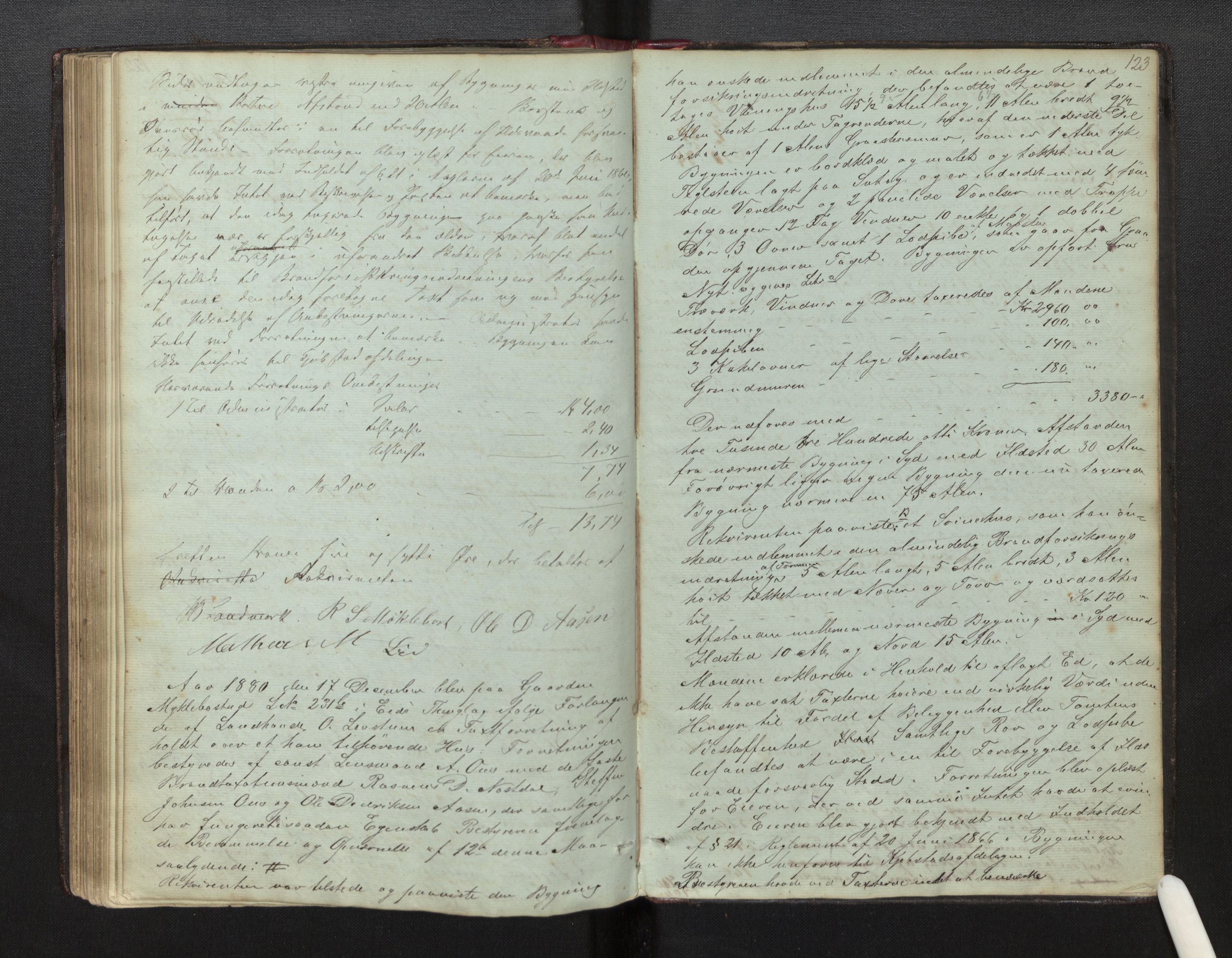 Lensmannen i Eid, AV/SAB-A-27001/0012/L0001: Branntakstprotokoll, 1846-1881, s. 122b-123a