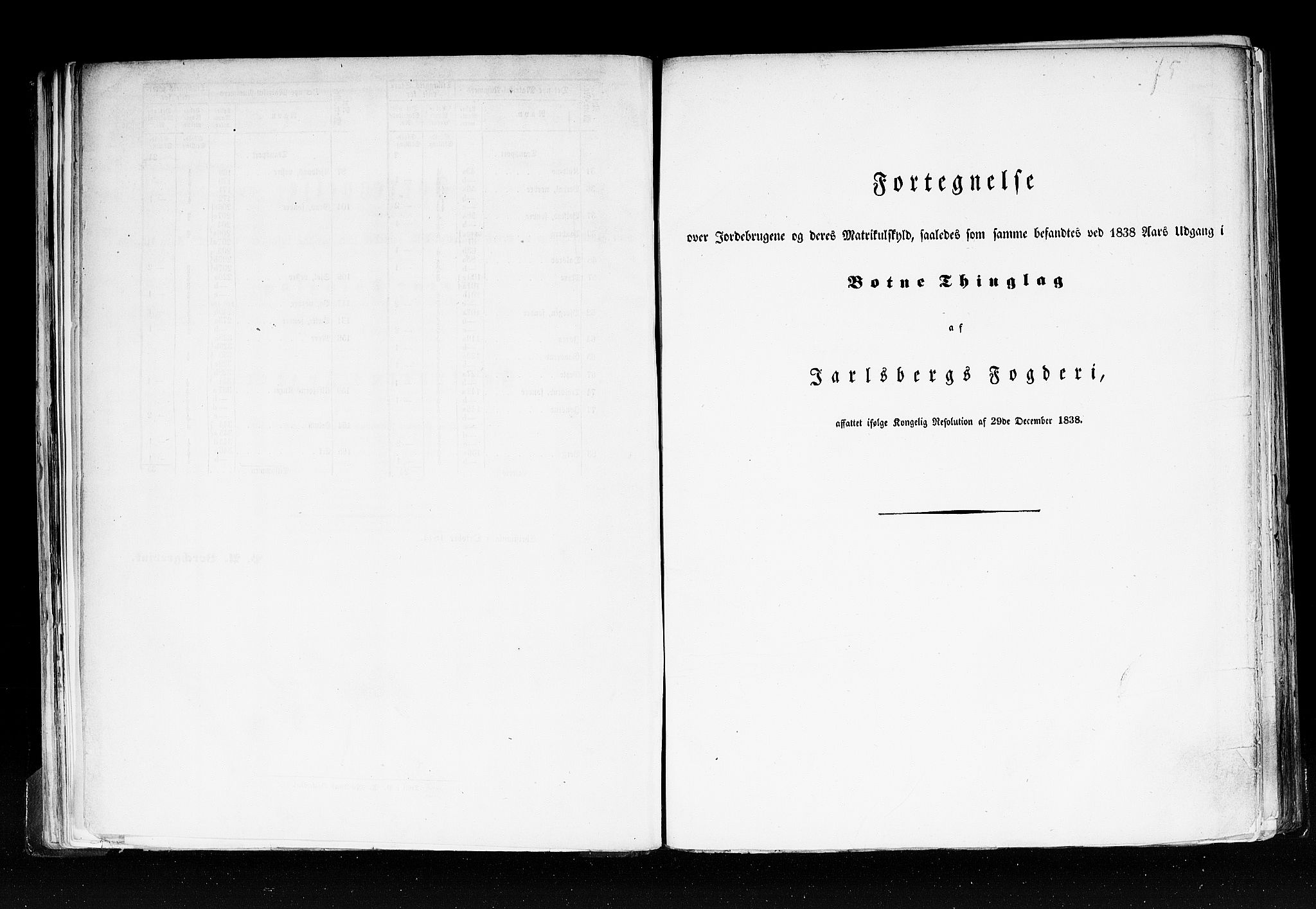 Rygh, RA/PA-0034/F/Fb/L0006: Matrikkelen for 1838 - Jarlsberg og Larviks amt (Vestfold fylke), 1838