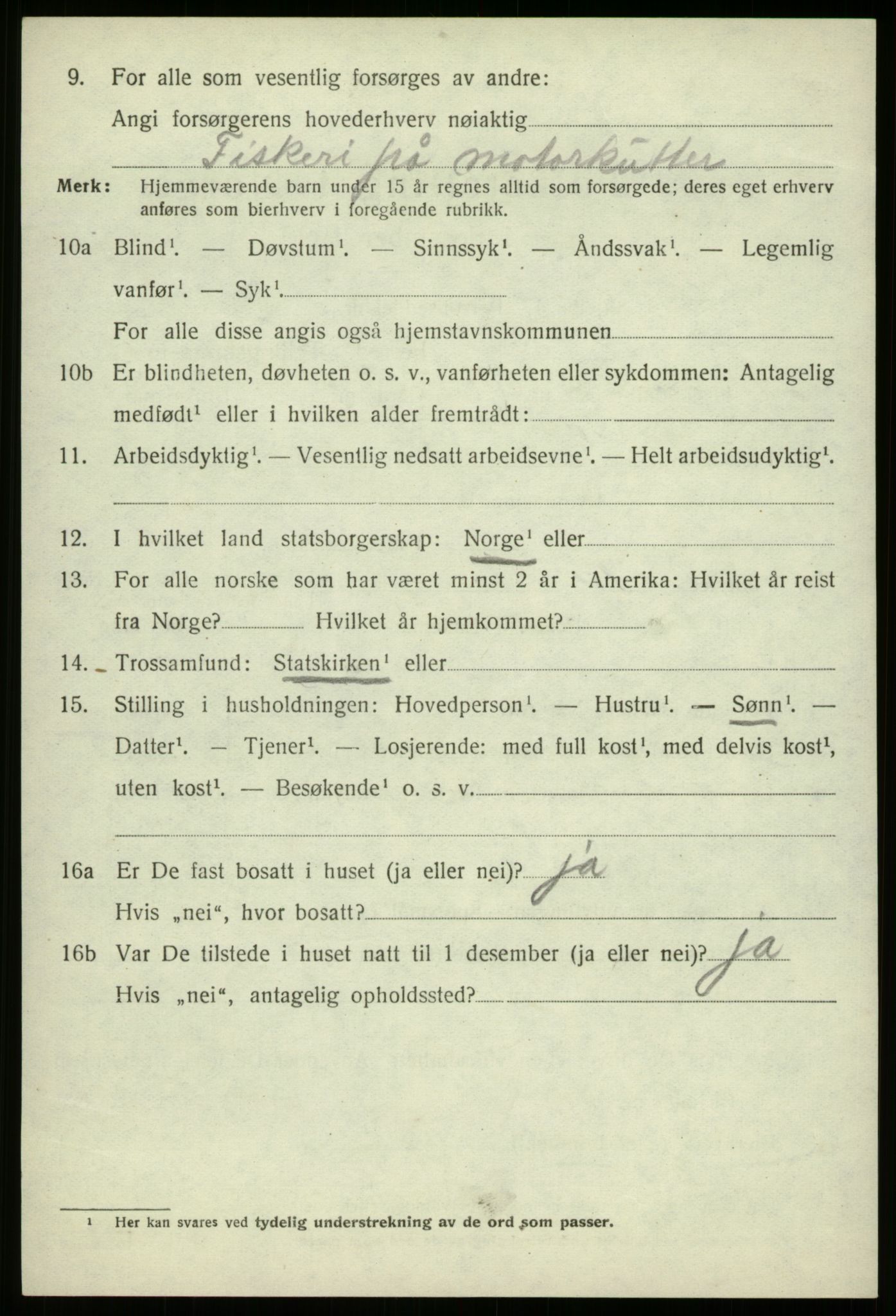SAB, Folketelling 1920 for 1441 Selje herred, 1920, s. 7258