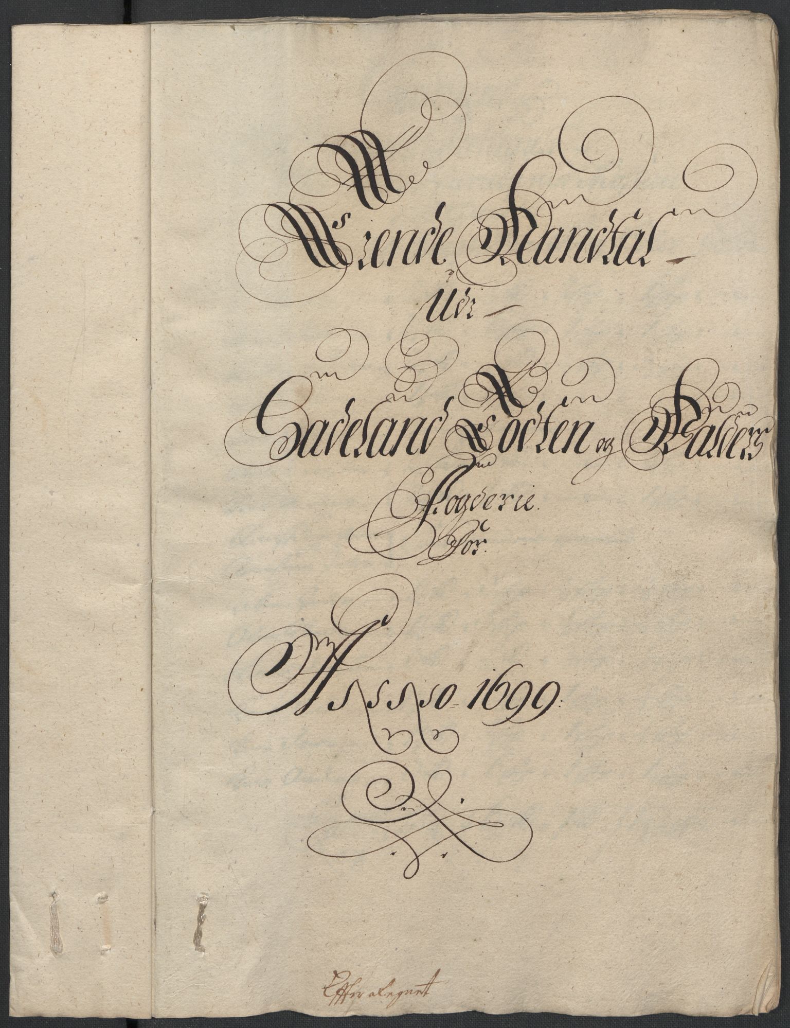 Rentekammeret inntil 1814, Reviderte regnskaper, Fogderegnskap, RA/EA-4092/R18/L1297: Fogderegnskap Hadeland, Toten og Valdres, 1699, s. 264