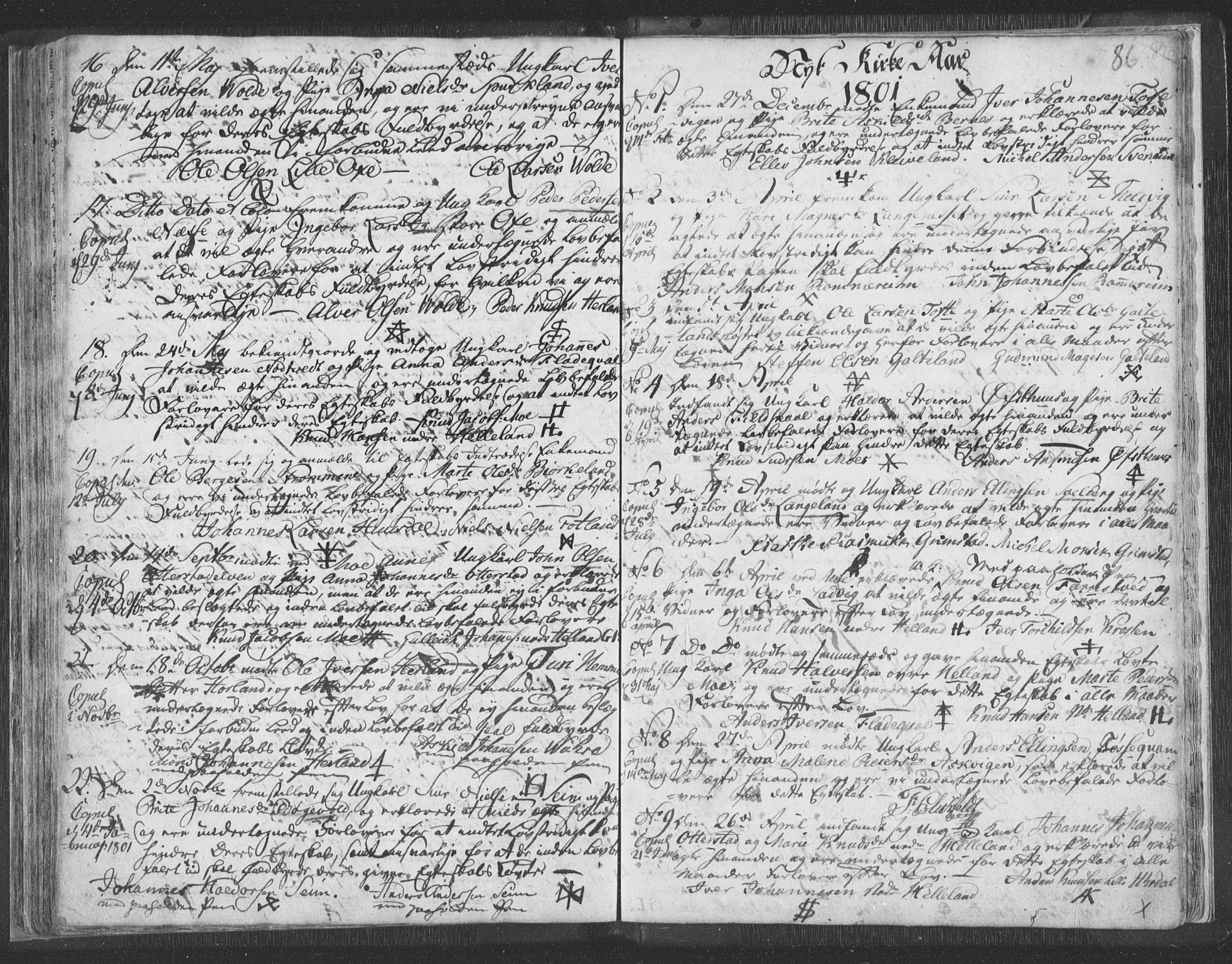 Hosanger sokneprestembete, SAB/A-75801/H/Haa: Ministerialbok nr. A 3, 1793-1811, s. 85b-86a