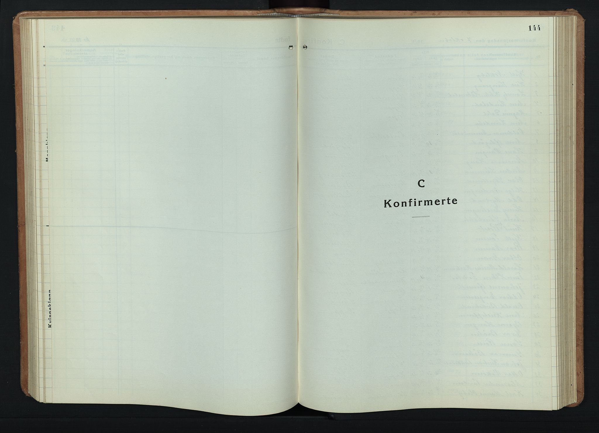 Østre Toten prestekontor, AV/SAH-PREST-104/H/Ha/Hab/L0011: Klokkerbok nr. 11, 1934-1952, s. 144