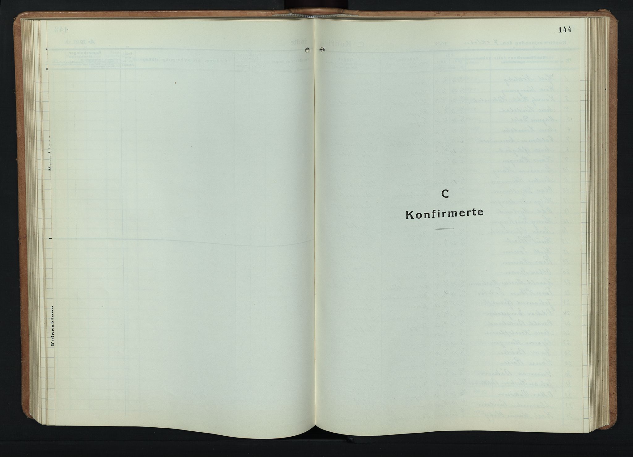 Østre Toten prestekontor, SAH/PREST-104/H/Ha/Hab/L0011: Klokkerbok nr. 11, 1934-1952, s. 144