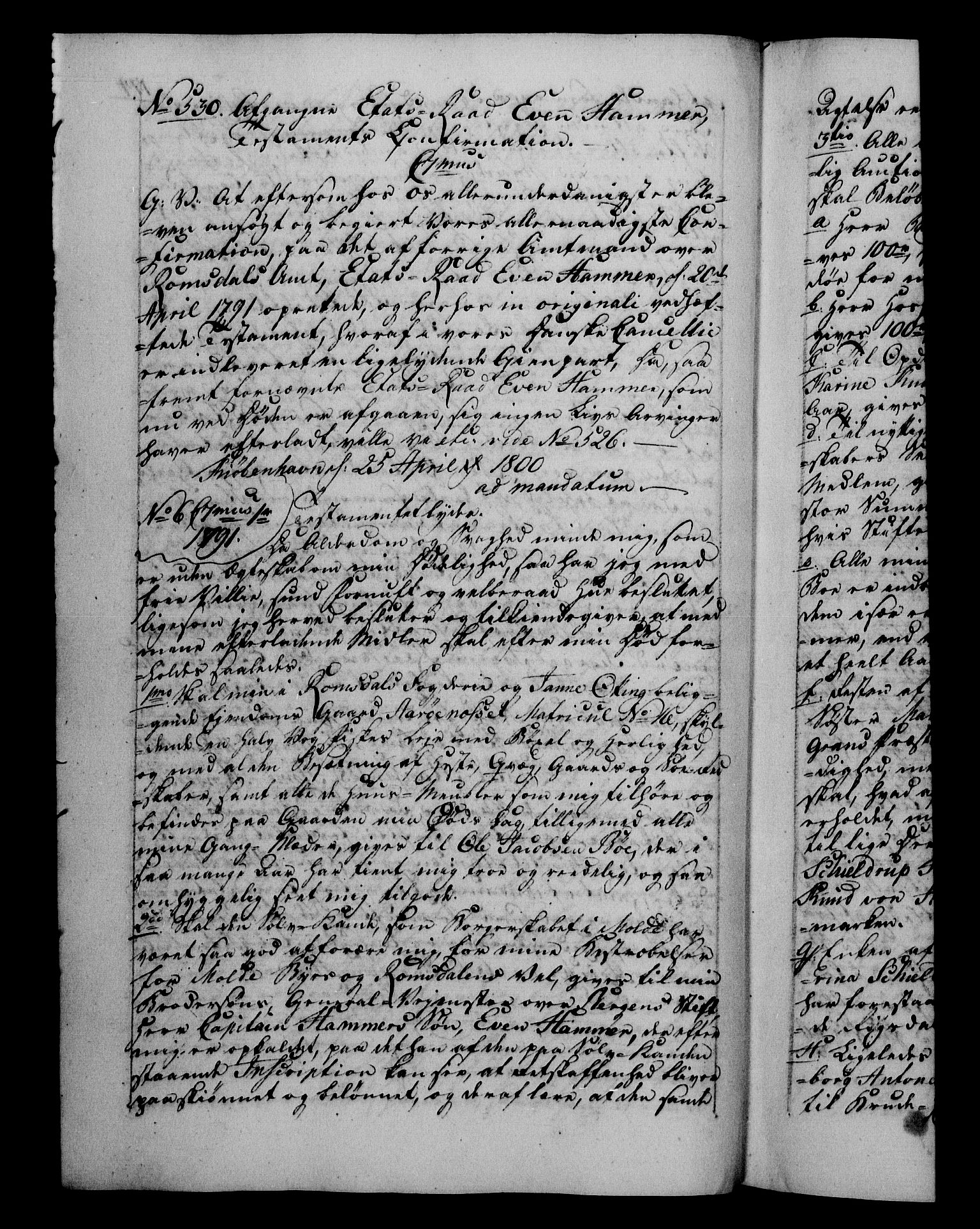 Danske Kanselli 1800-1814, AV/RA-EA-3024/H/Hf/Hfb/Hfba/L0001: Registranter, 1800-1801, s. 174b