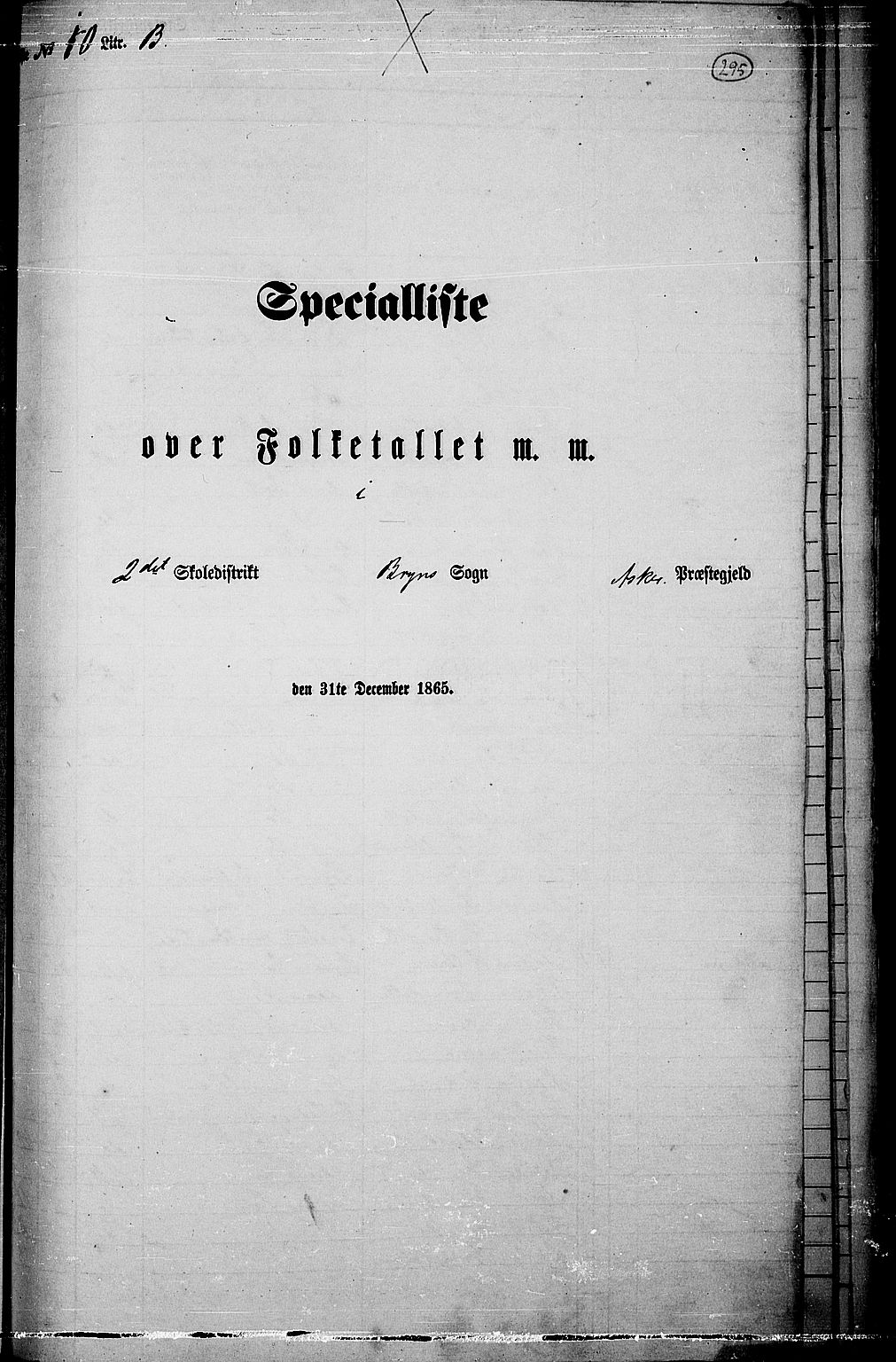 RA, Folketelling 1865 for 0220P Asker prestegjeld, 1865, s. 284