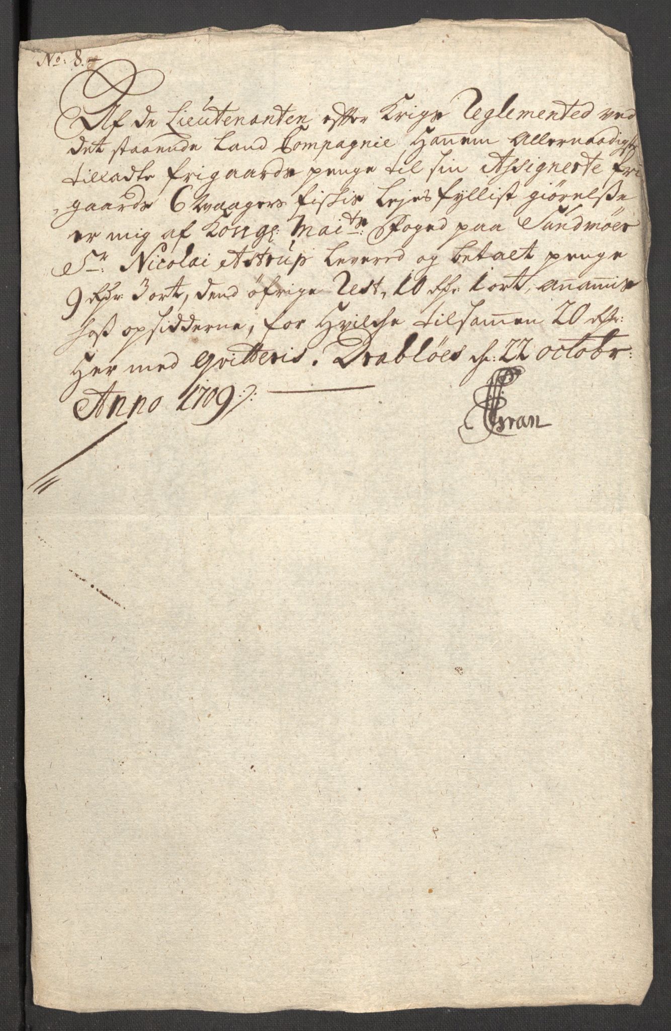 Rentekammeret inntil 1814, Reviderte regnskaper, Fogderegnskap, AV/RA-EA-4092/R54/L3562: Fogderegnskap Sunnmøre, 1708-1709, s. 358