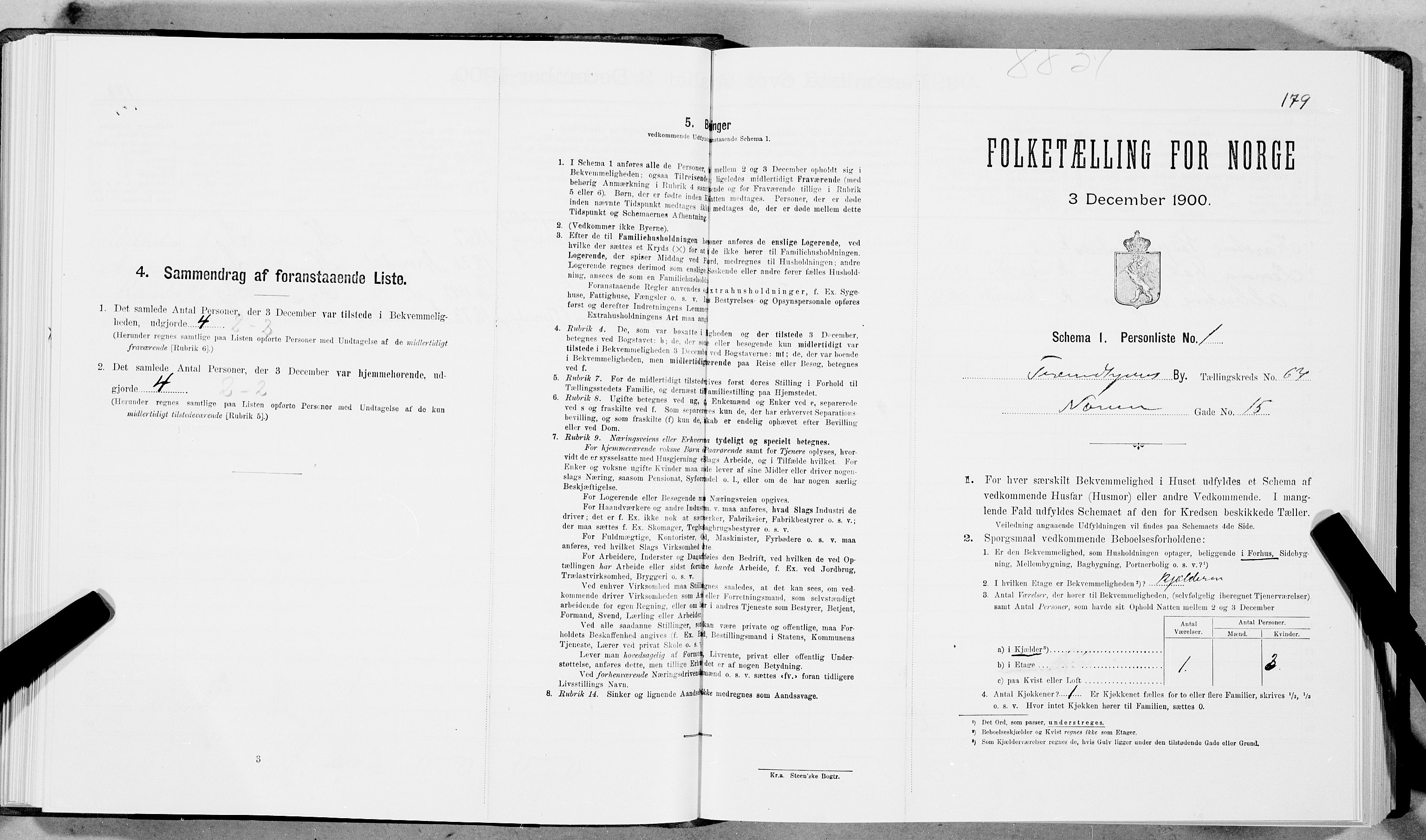 SAT, Folketelling 1900 for 1601 Trondheim kjøpstad, 1900, s. 11953