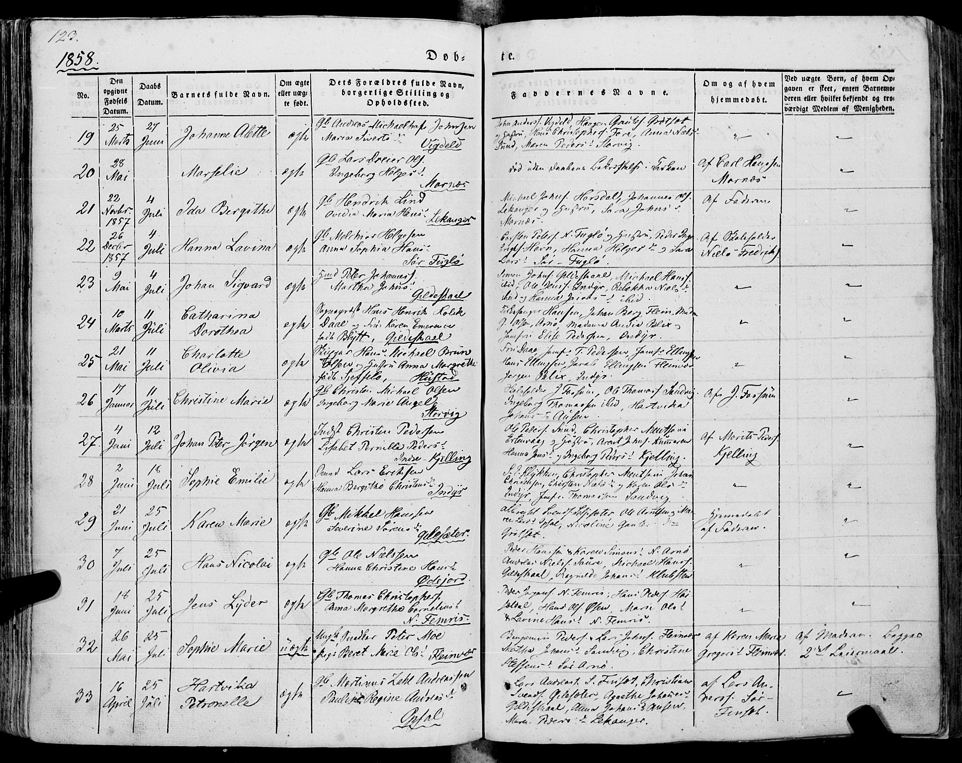 Ministerialprotokoller, klokkerbøker og fødselsregistre - Nordland, SAT/A-1459/805/L0097: Ministerialbok nr. 805A04, 1837-1861, s. 123