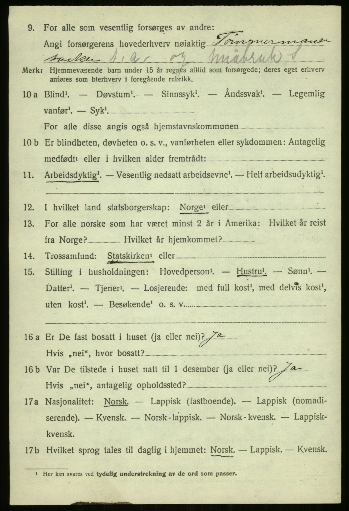 SATØ, Folketelling 1920 for 1932 Malangen herred, 1920, s. 4294