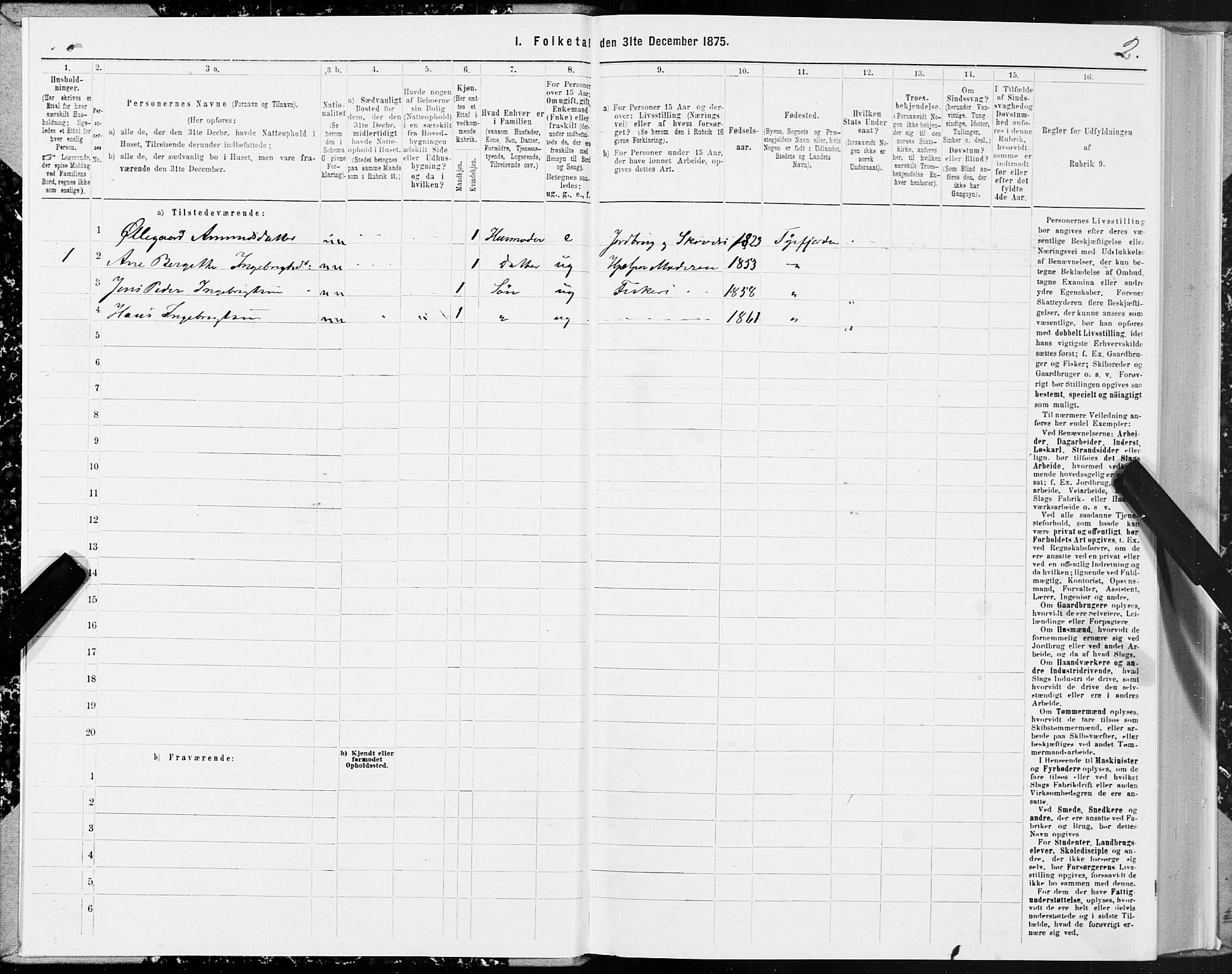 SAT, Folketelling 1875 for 1850P Tysfjord prestegjeld, 1875, s. 2002