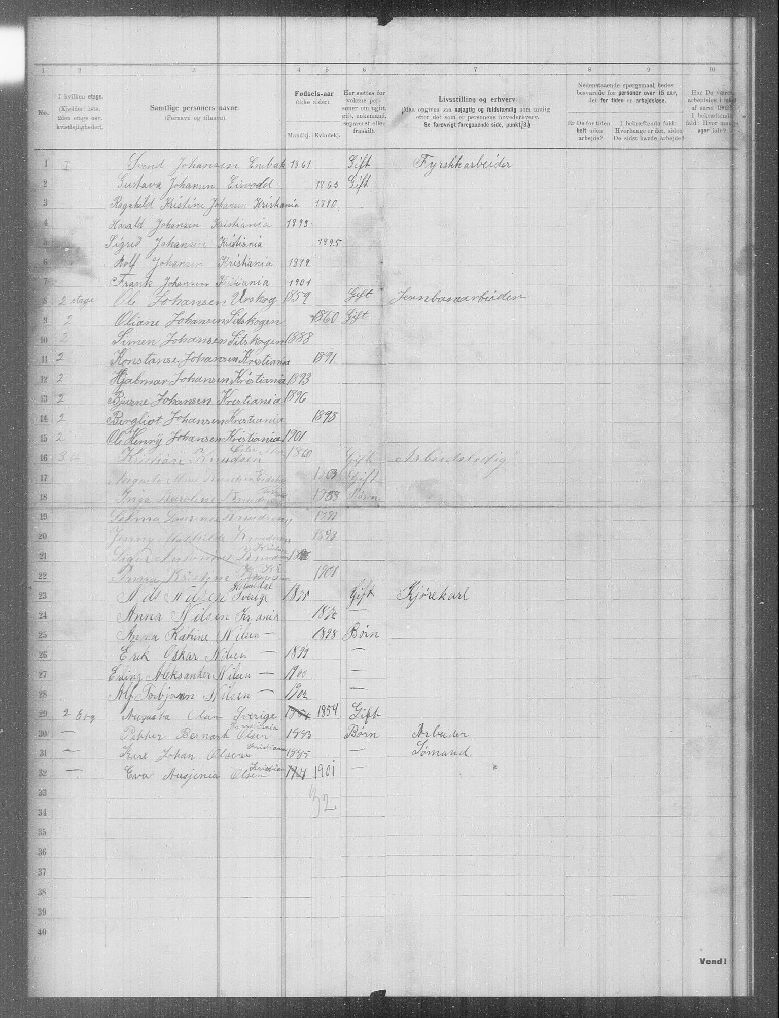 OBA, Kommunal folketelling 31.12.1902 for Kristiania kjøpstad, 1902, s. 8513
