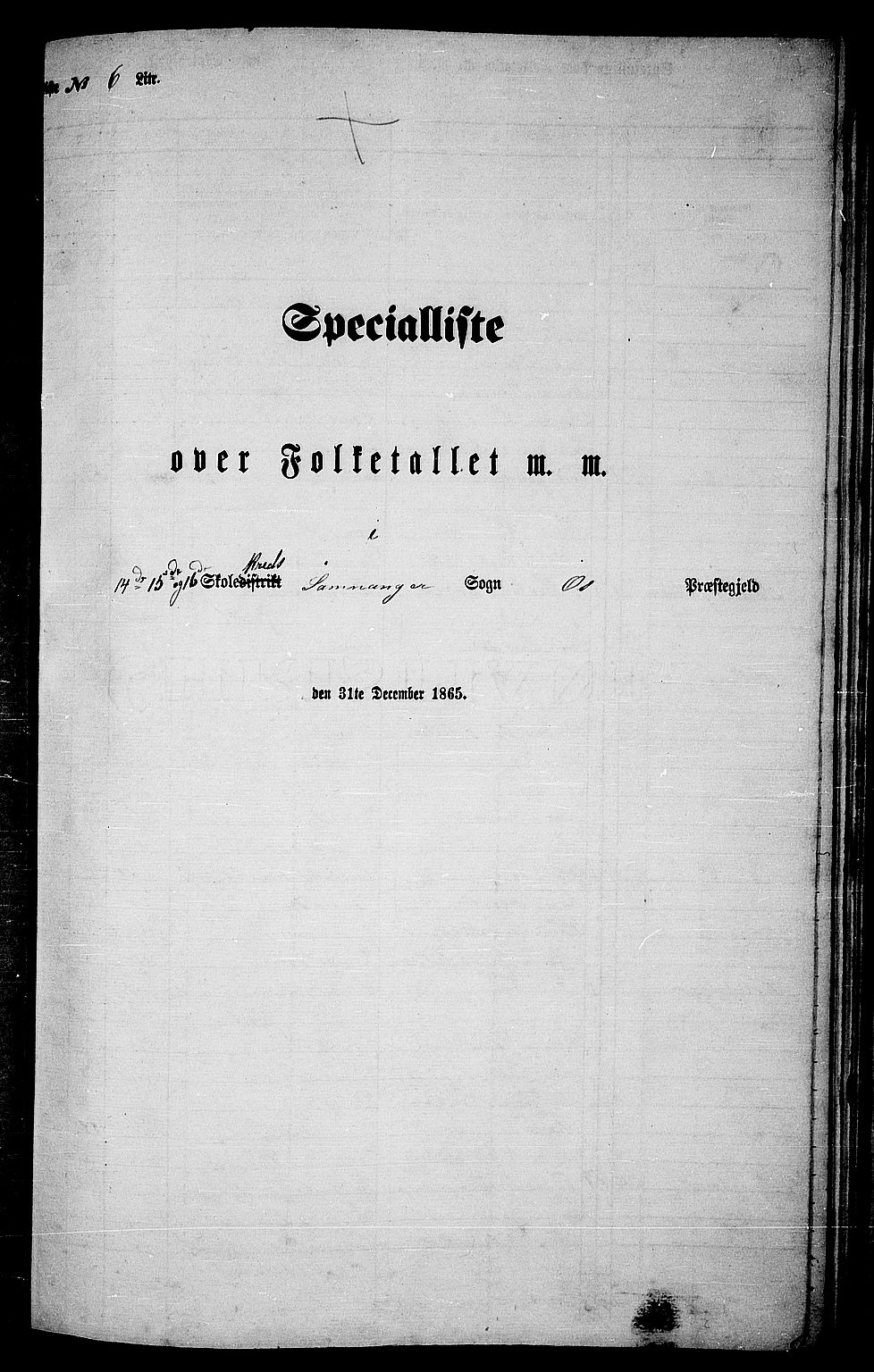 RA, Folketelling 1865 for 1243P Os prestegjeld, 1865, s. 98