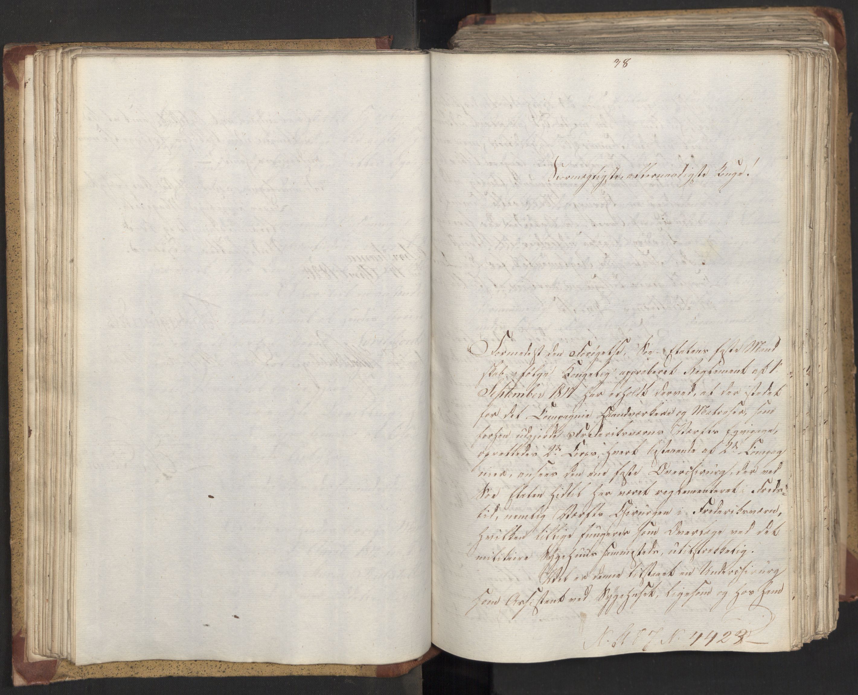 Statsrådsavdelingen i Stockholm, AV/RA-S-1003/D/Da/L0022: Regjeringsinnstillinger nr. 4399-4565, 1820, s. 78