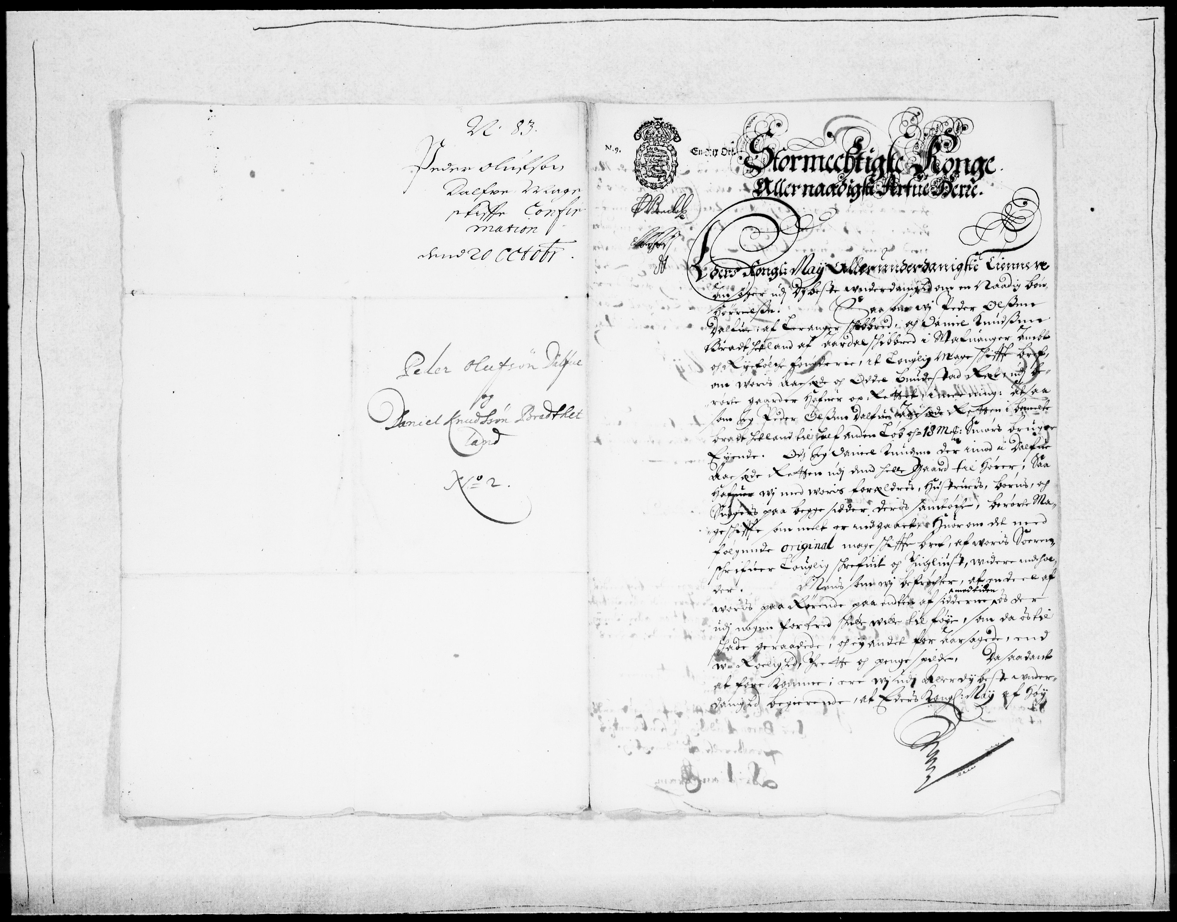 Danske Kanselli 1572-1799, AV/RA-EA-3023/F/Fc/Fcc/Fcca/L0036: Norske innlegg 1572-1799, 1683-1684, s. 350