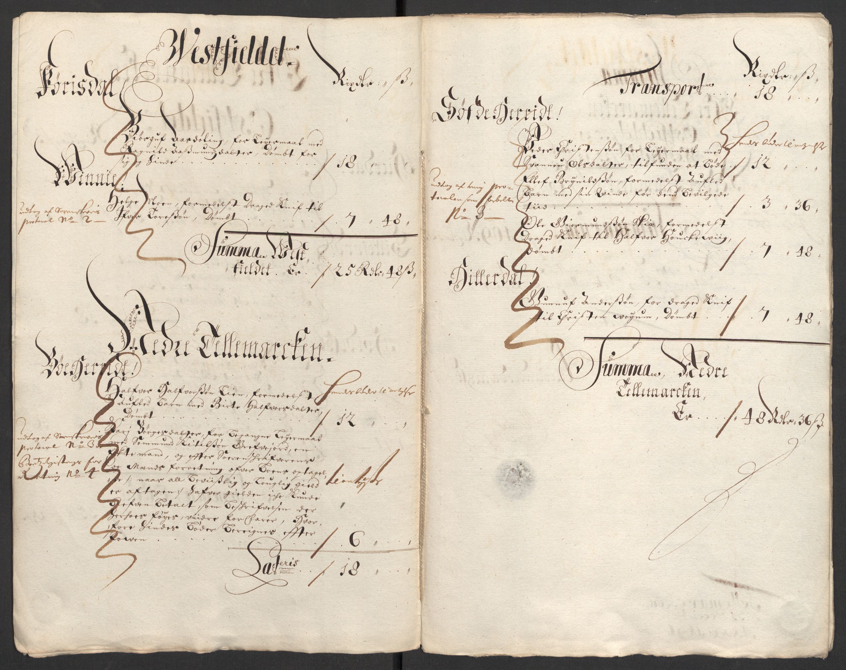 Rentekammeret inntil 1814, Reviderte regnskaper, Fogderegnskap, AV/RA-EA-4092/R36/L2094: Fogderegnskap Øvre og Nedre Telemark og Bamble, 1696, s. 46