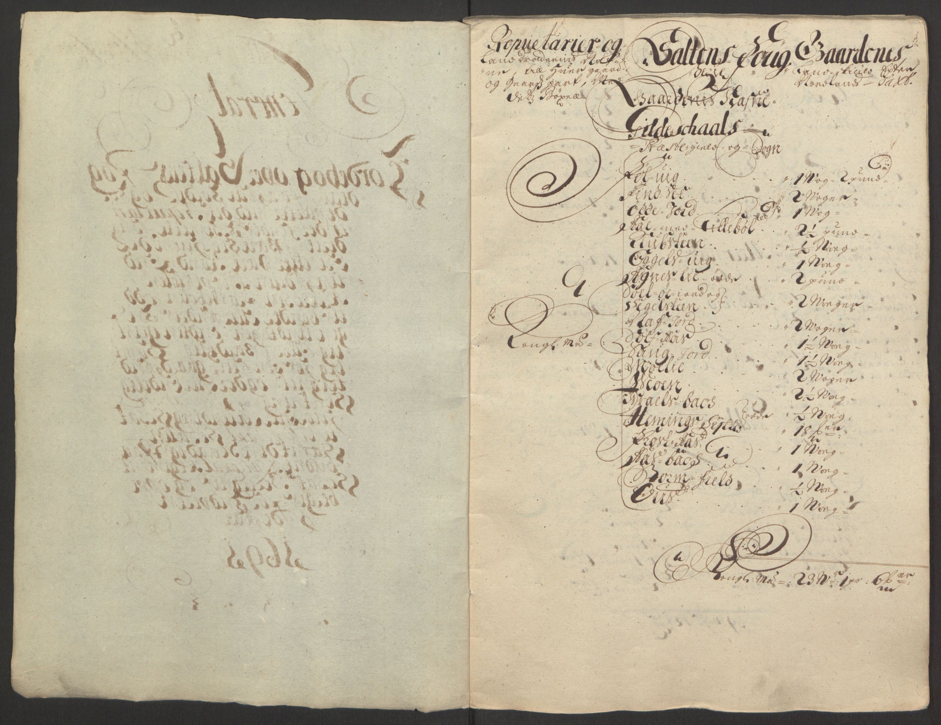 Rentekammeret inntil 1814, Reviderte regnskaper, Fogderegnskap, RA/EA-4092/R66/L4577: Fogderegnskap Salten, 1691-1693, s. 9