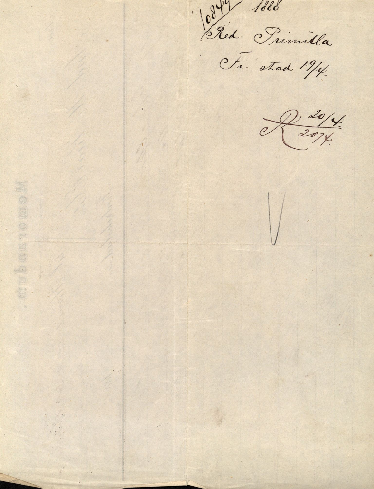 Pa 63 - Østlandske skibsassuranceforening, VEMU/A-1079/G/Ga/L0021/0003: Havaridokumenter / Inga av Drammen, Inga av Sandefjord, Primula, 1888-1889, s. 59