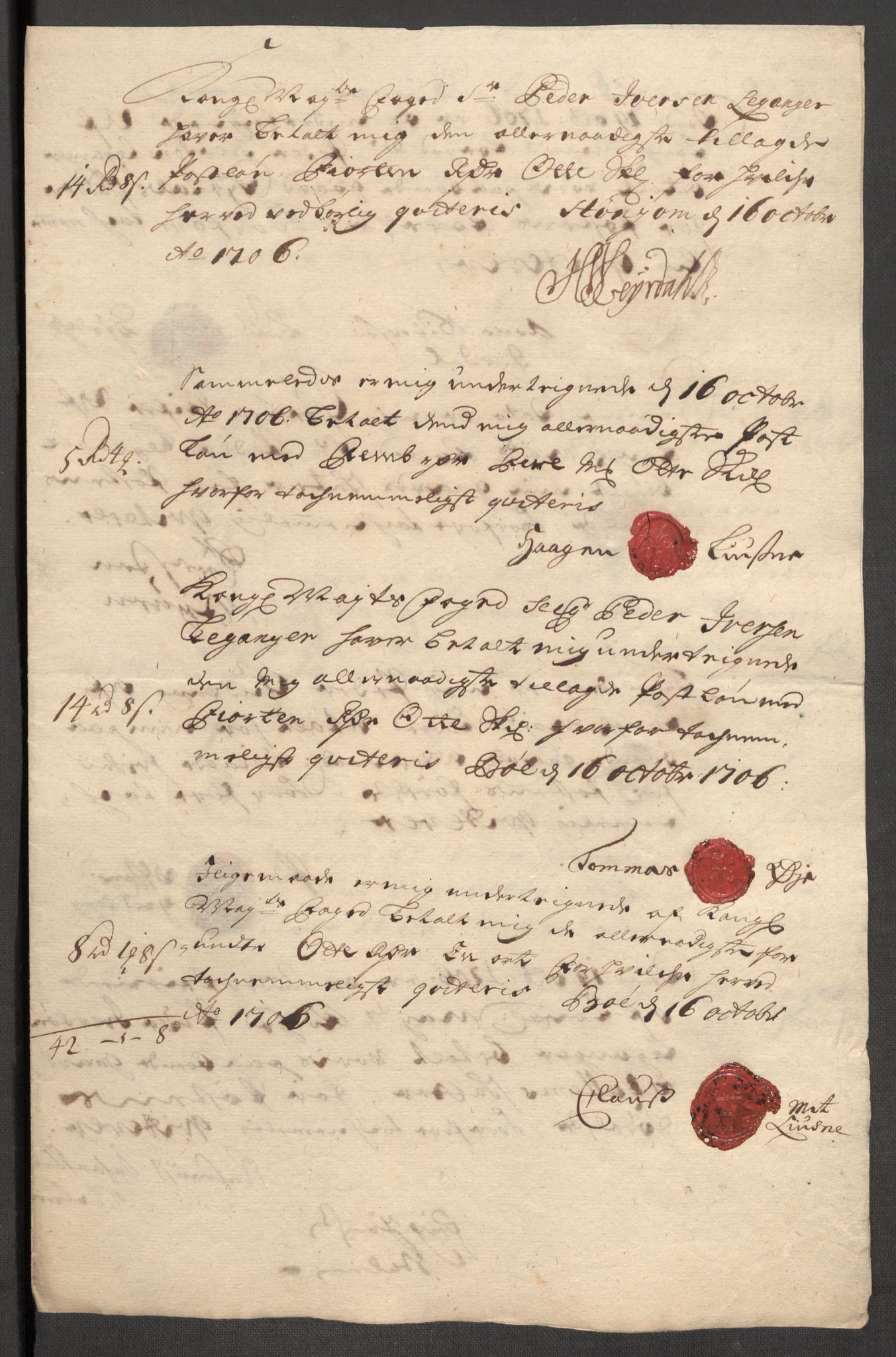 Rentekammeret inntil 1814, Reviderte regnskaper, Fogderegnskap, RA/EA-4092/R52/L3314: Fogderegnskap Sogn, 1705-1707, s. 379