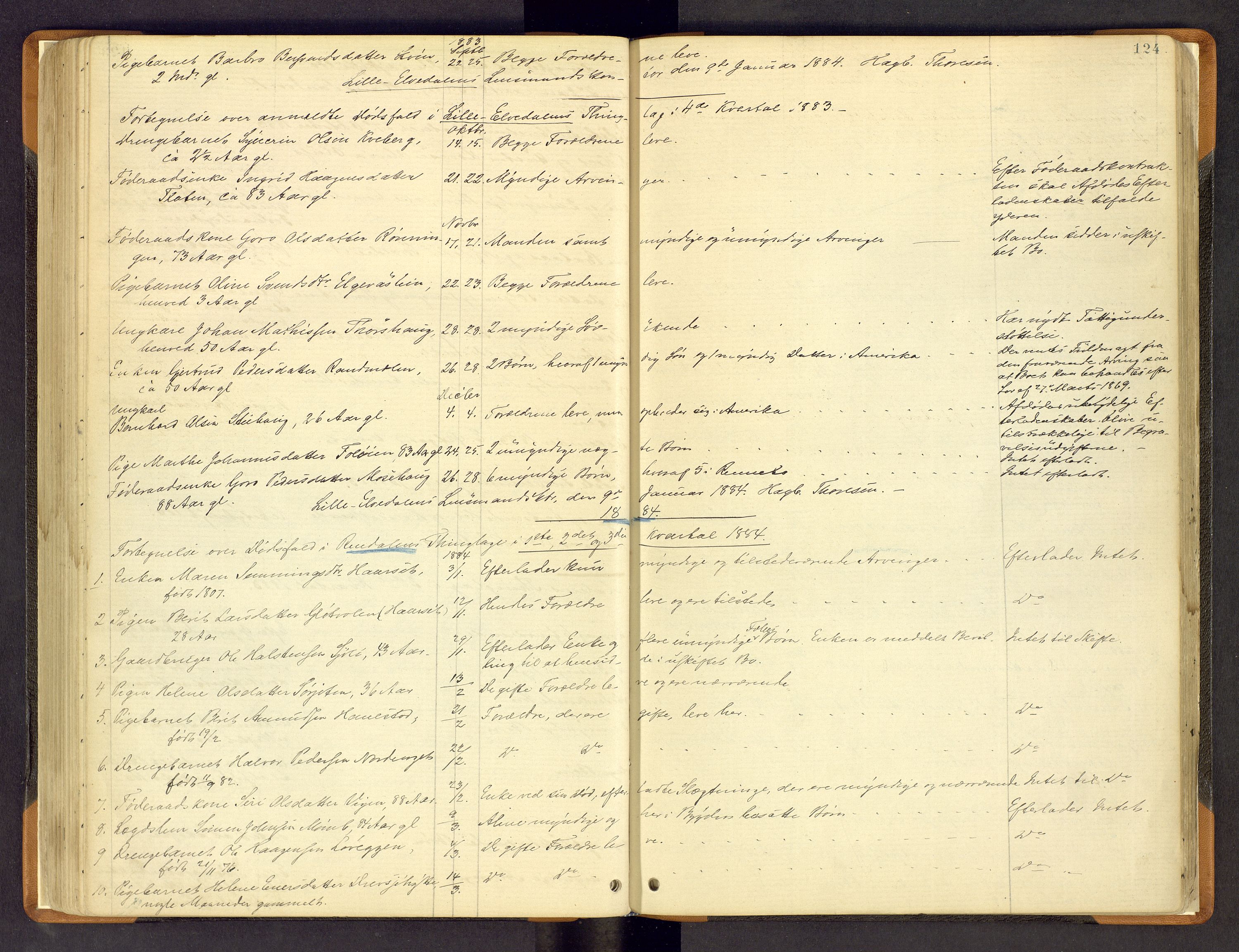 Nord-Østerdal tingrett, SAH/TING-020/H/Hi/L0002/0002: Forskjellig vedrørende tinglysing / Korrigering av grunnboka hvor hjemmelshaver mangler, er død m.v., 1875-1886, s. 124