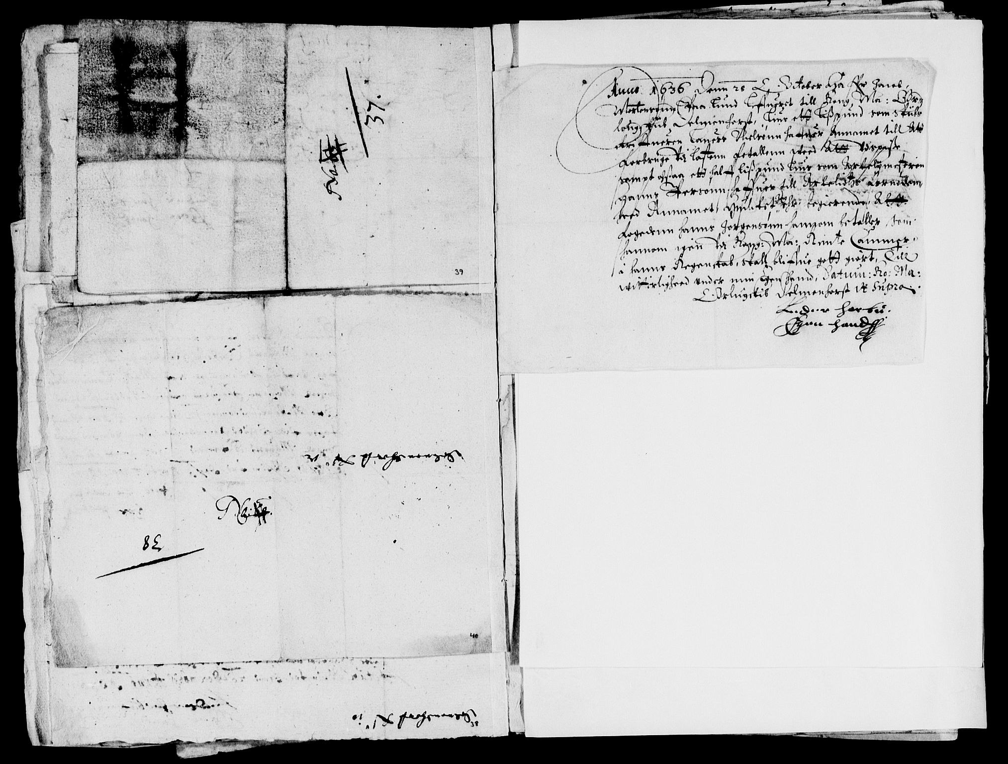 Rentekammeret inntil 1814, Reviderte regnskaper, Lensregnskaper, AV/RA-EA-5023/R/Rb/Rbq/L0025: Nedenes len. Mandals len. Råbyggelag., 1636-1637