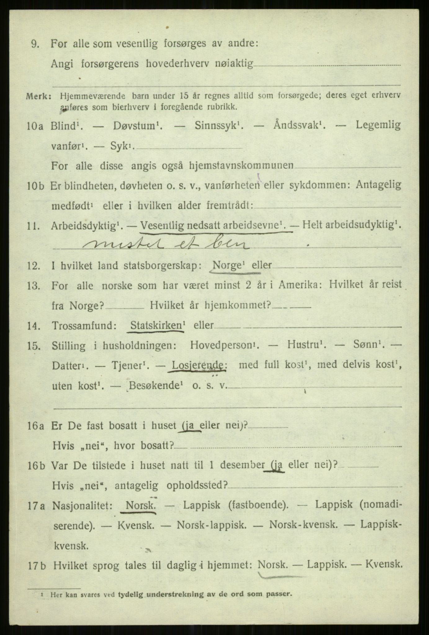 SATØ, Folketelling 1920 for 1935 Helgøy herred, 1920, s. 3234