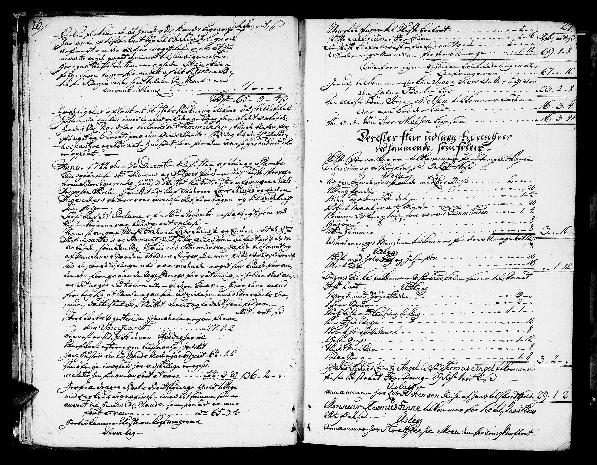 Røros Bergrett, AV/SAT-A-0024/3/3A/L0005: Skifteprotokoll, 1742-1756, s. 26-27