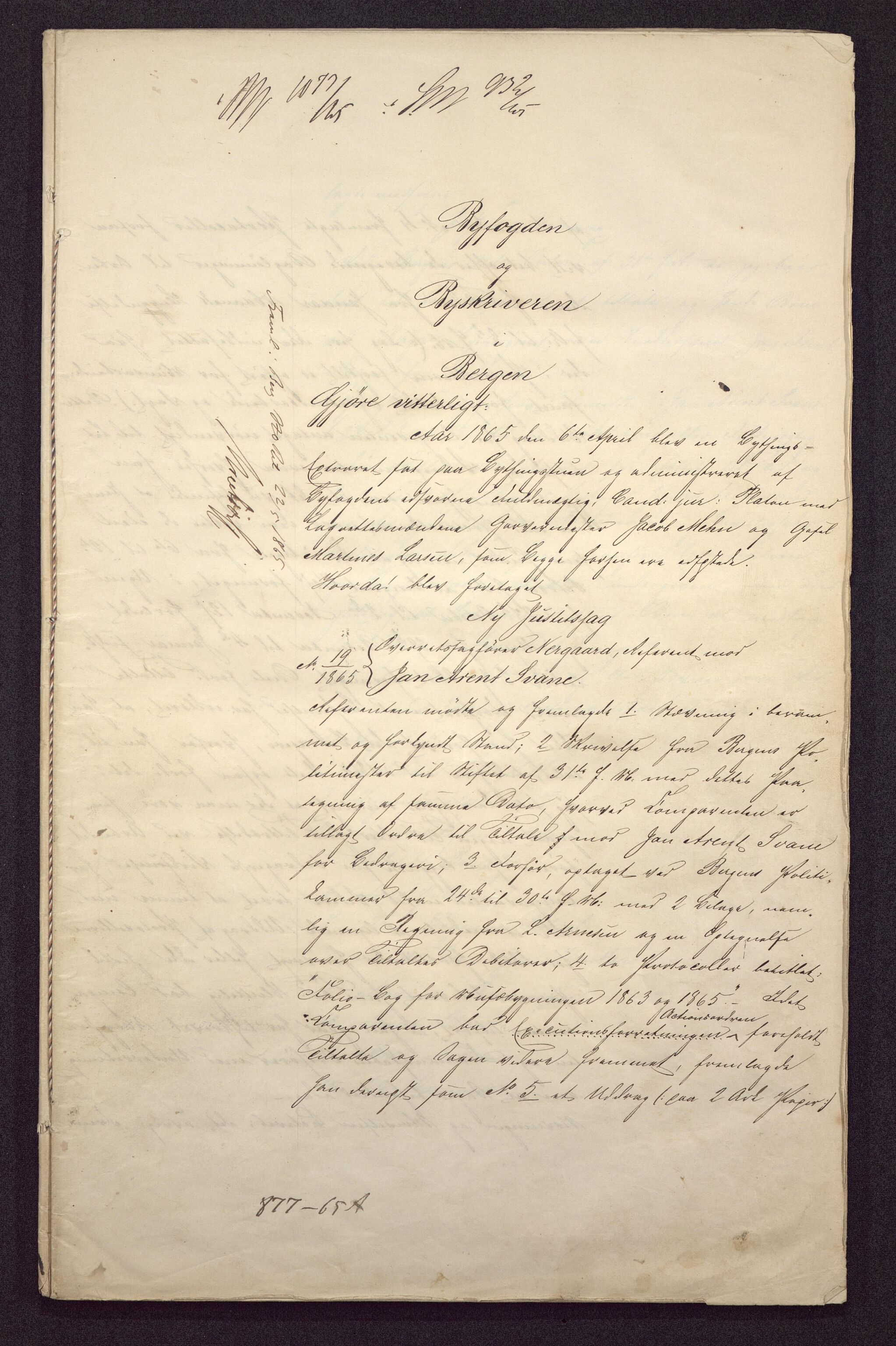 Bergen Magistrat, BBA/A-0651/D/L0287: Journalsaker. Jnr. 451 - 600., s. 11