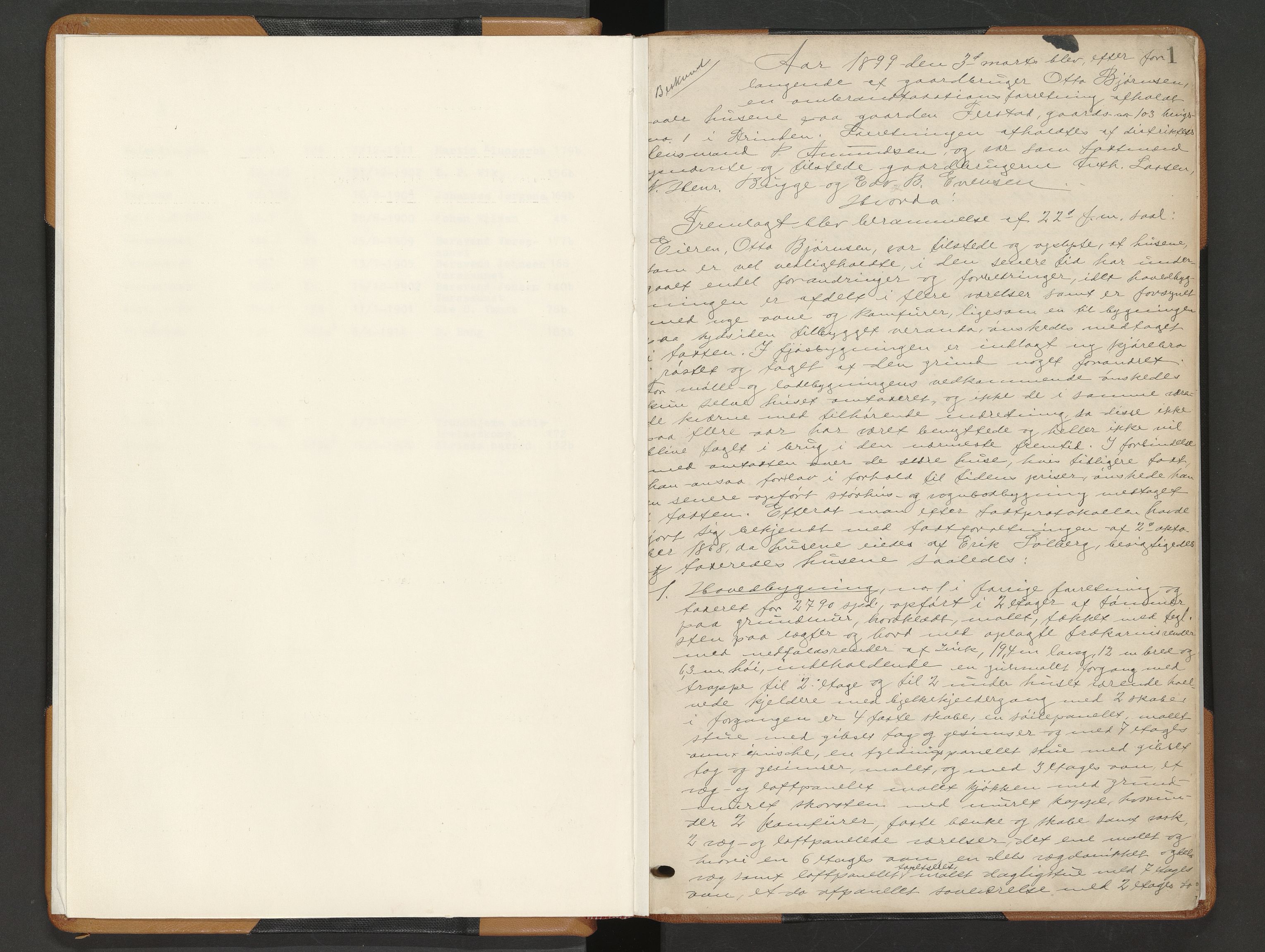 Norges Brannkasse Strinda, AV/SAT-A-5516/Fa/L0006: Branntakstprotokoll, 1899-1914