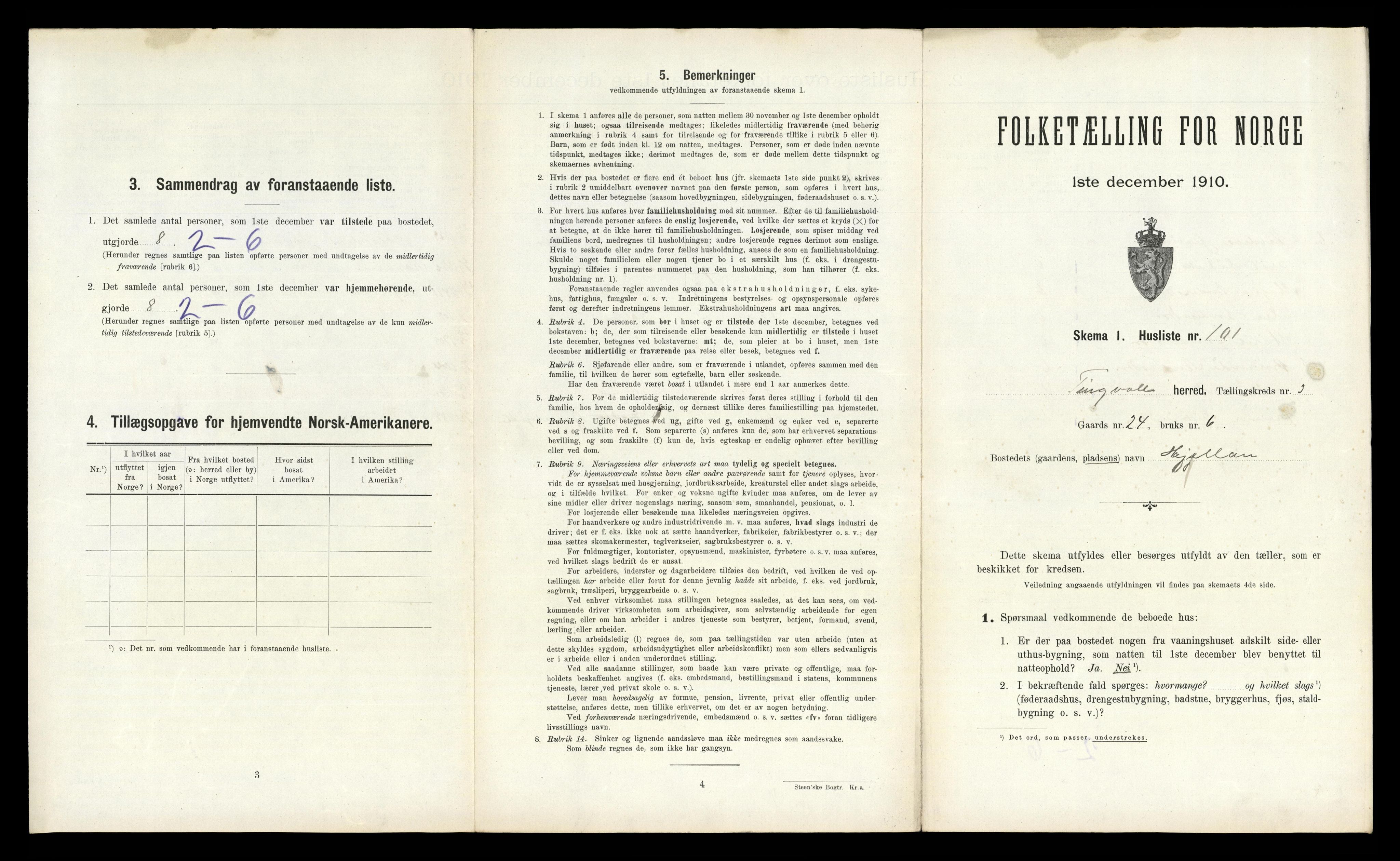 RA, Folketelling 1910 for 1560 Tingvoll herred, 1910, s. 393