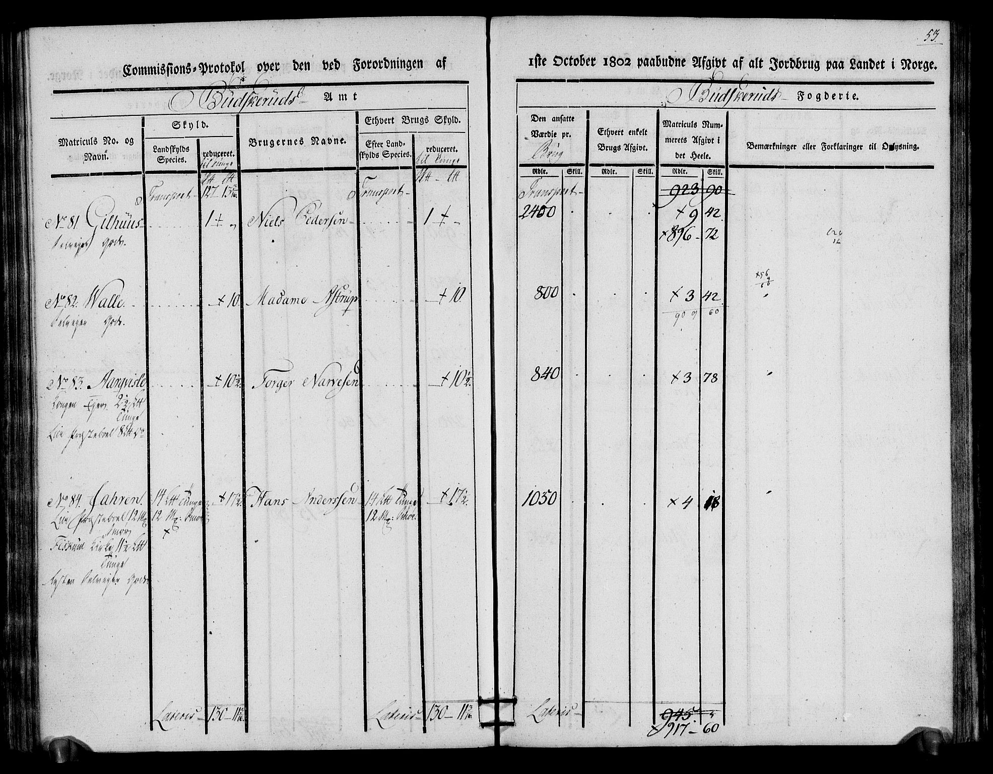 Rentekammeret inntil 1814, Realistisk ordnet avdeling, AV/RA-EA-4070/N/Ne/Nea/L0064: Buskerud fogderi. Kommisjonsprotokoll for Lier prestegjeld, 1803, s. 54