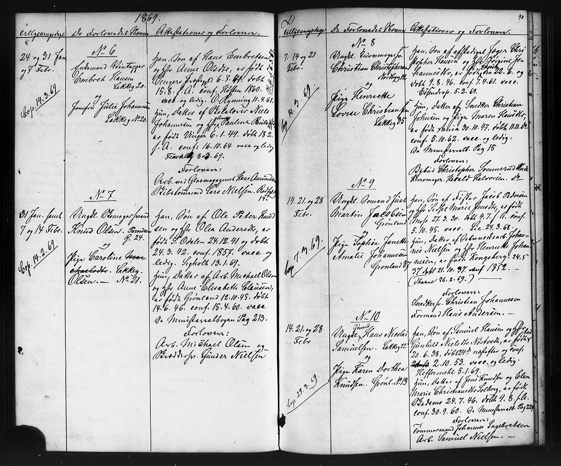 Grønland prestekontor Kirkebøker, AV/SAO-A-10848/G/Ga/L0002: Klokkerbok nr. 2, 1861-1863, s. 91