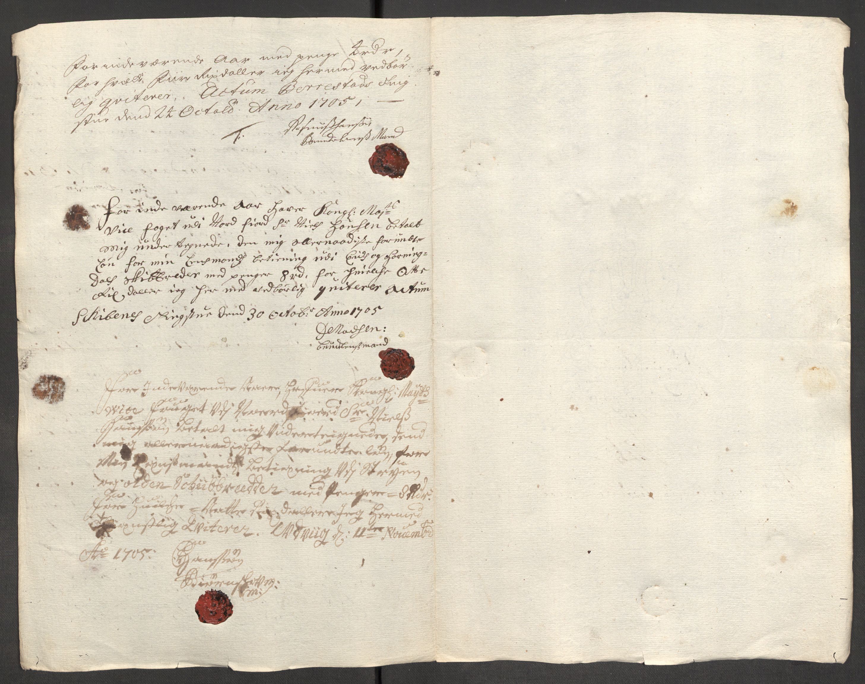 Rentekammeret inntil 1814, Reviderte regnskaper, Fogderegnskap, RA/EA-4092/R53/L3429: Fogderegnskap Sunn- og Nordfjord, 1705, s. 254