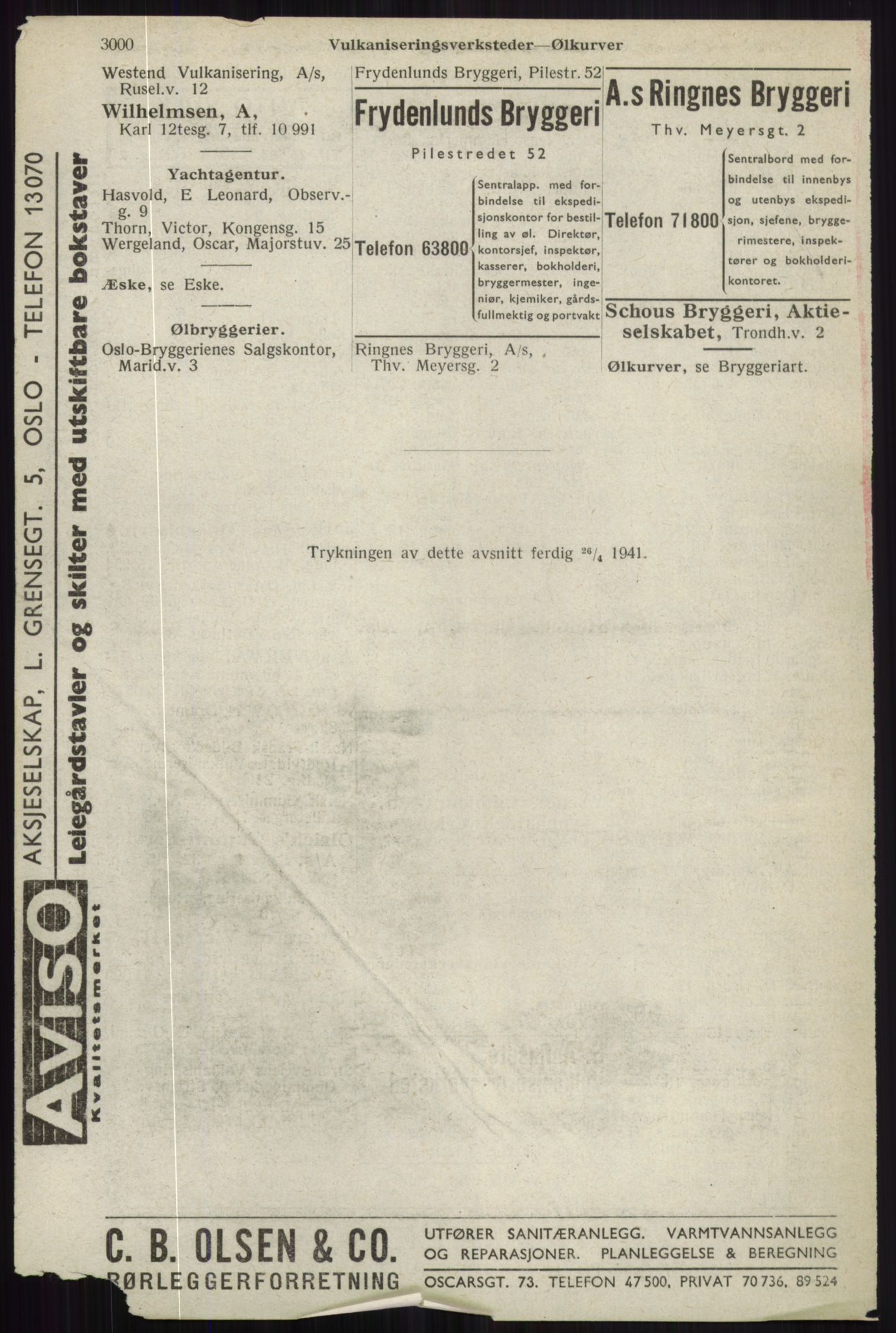 Kristiania/Oslo adressebok, PUBL/-, 1941, s. 3000