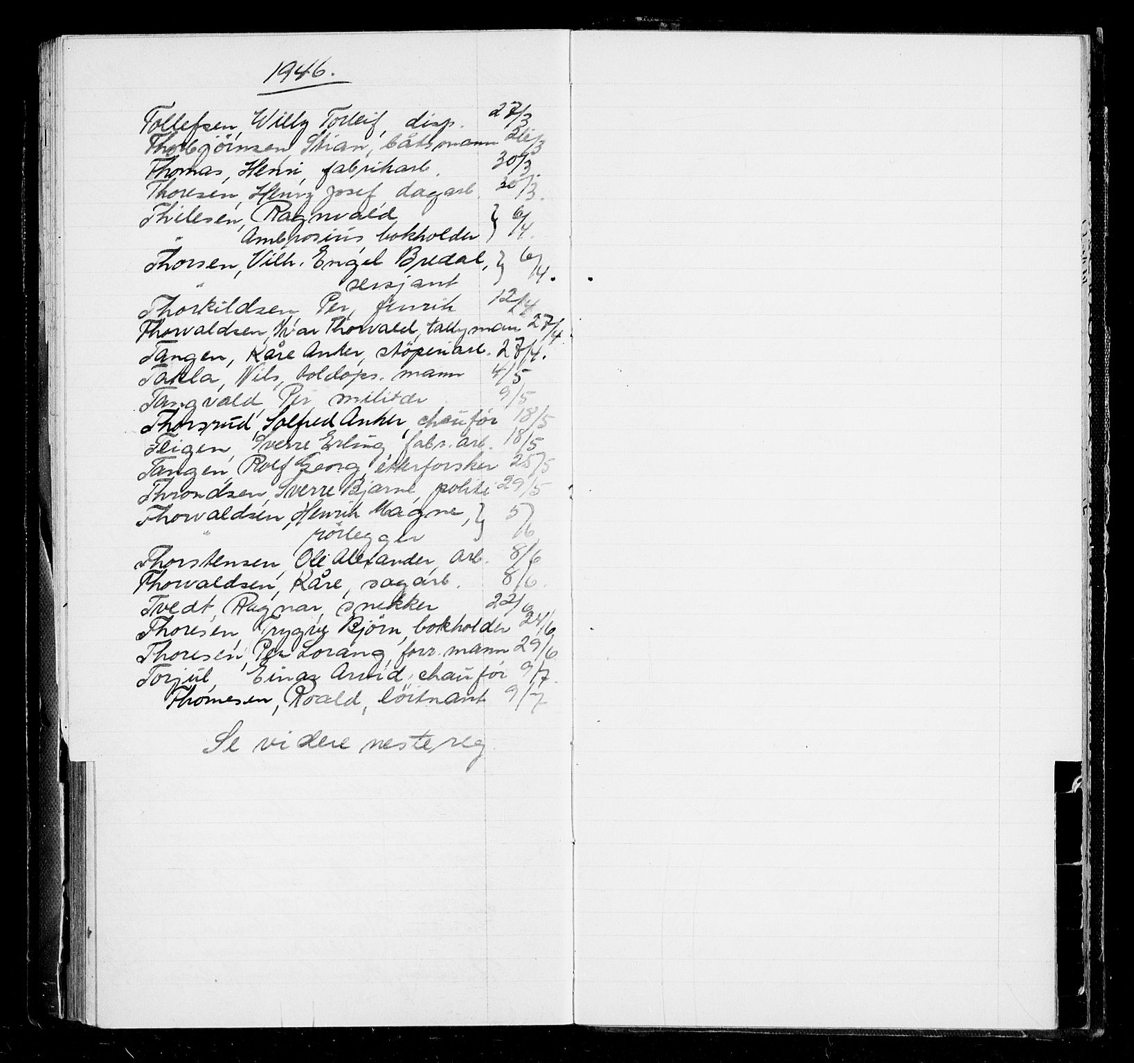 Oslo byfogd avd. I, AV/SAO-A-10220/L/La/L0006: Vigselsregister, 1943-1946, s. 125