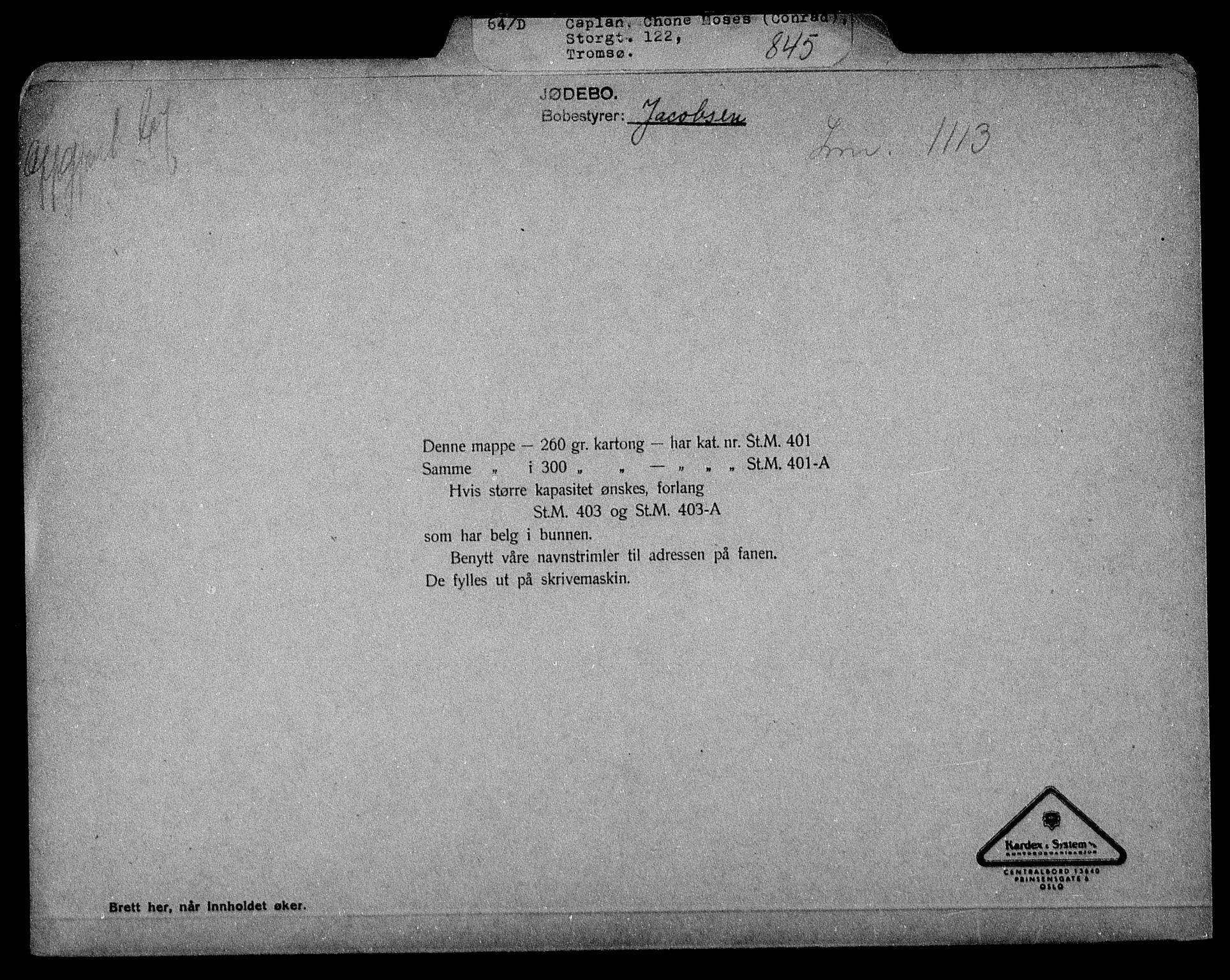 Justisdepartementet, Tilbakeføringskontoret for inndratte formuer, AV/RA-S-1564/H/Hc/Hcb/L0910: --, 1945-1947, s. 450