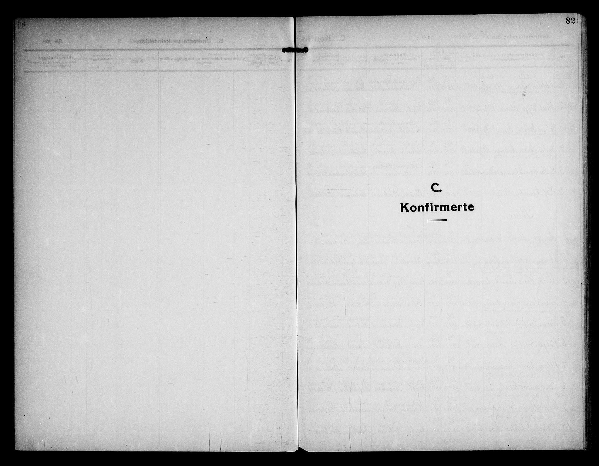 Rødenes prestekontor Kirkebøker, SAO/A-2005/F/Fa/L0012: Ministerialbok nr. I 12, 1911-1926, s. 82