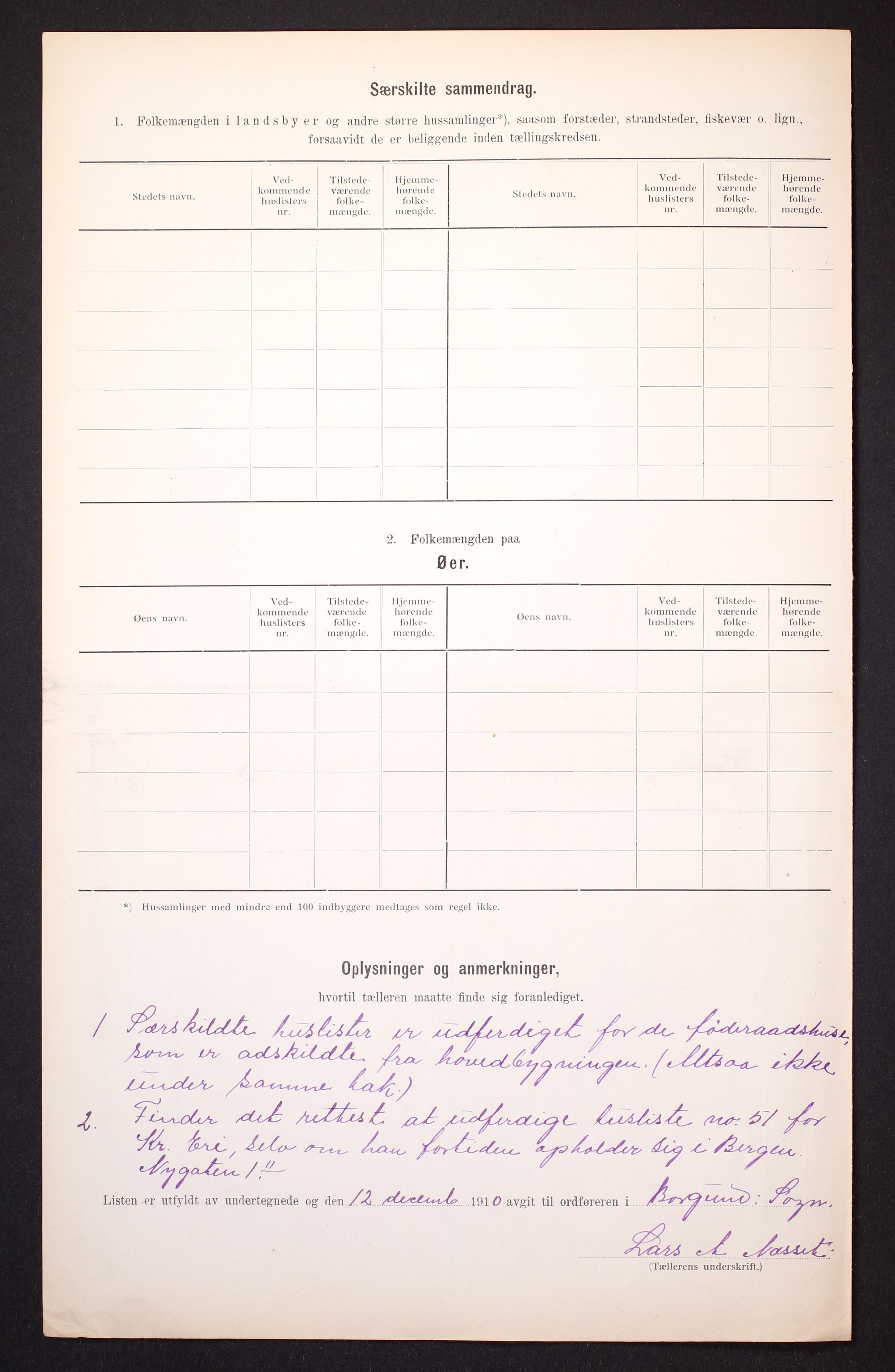 RA, Folketelling 1910 for 1423 Borgund herred, 1910, s. 6