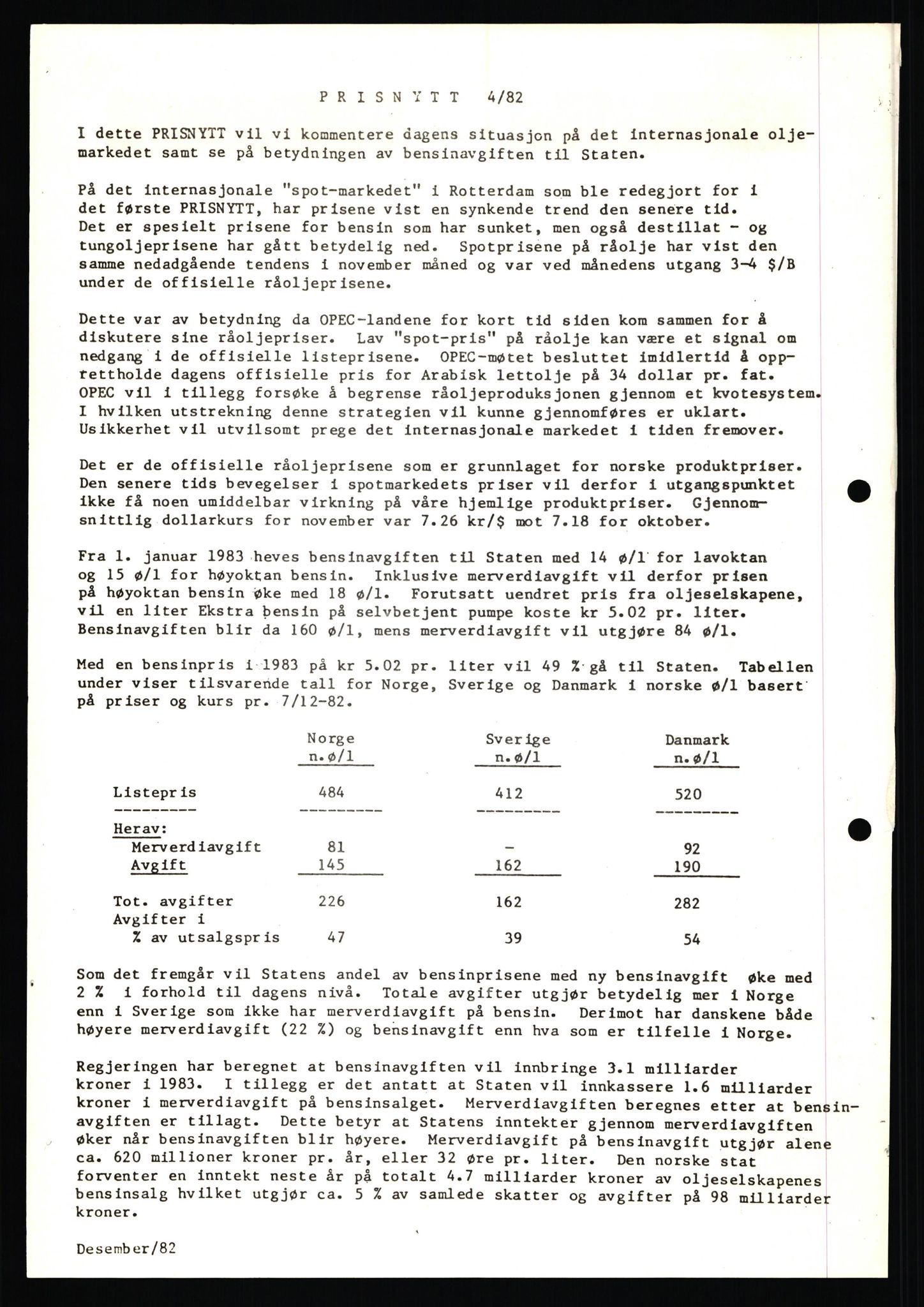 Pa 0982 - Esso Norge A/S, AV/SAST-A-100448/X/Xd/L0002: Esso Extra Nytt. Ukenytt, 1981-1986