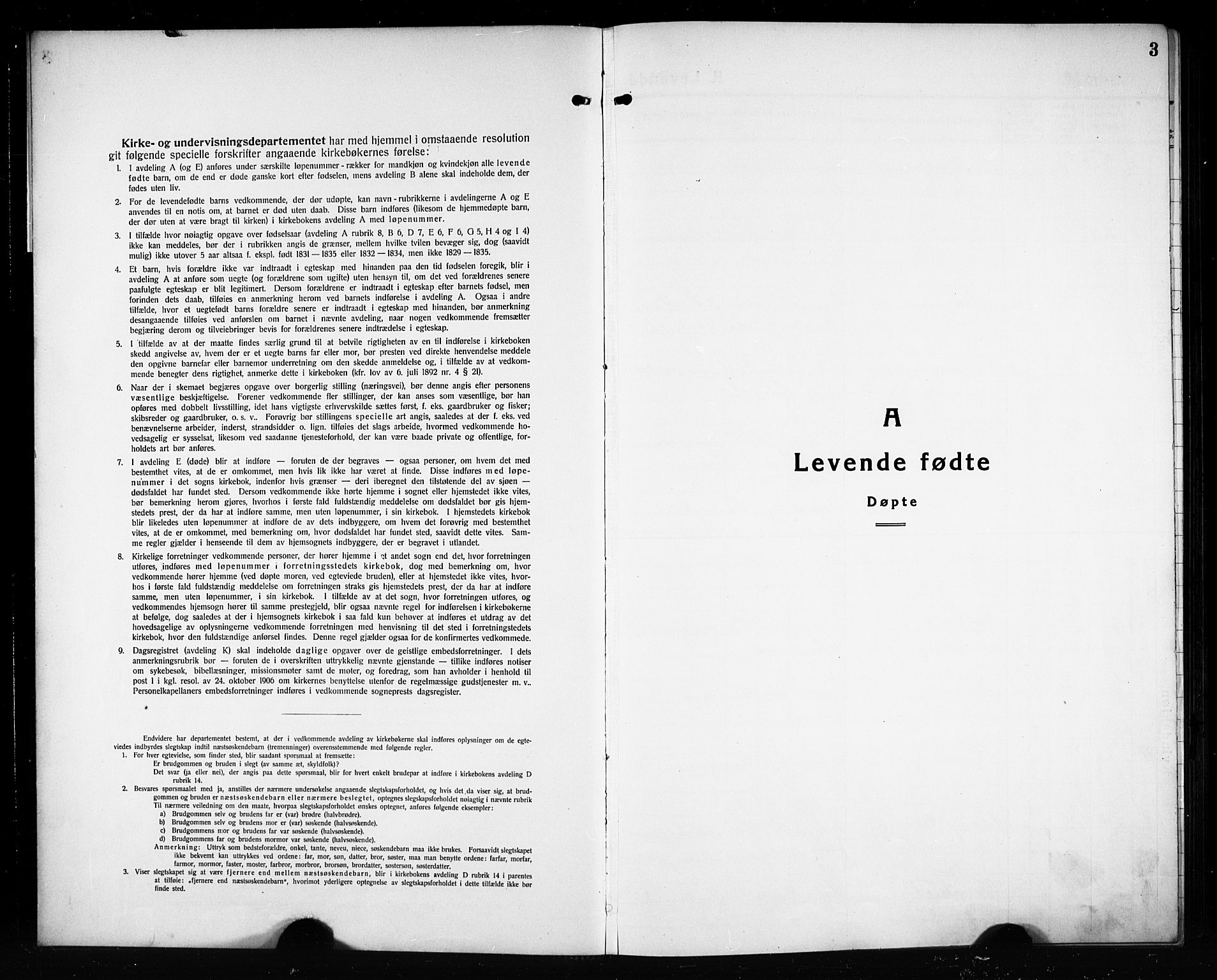 Våler prestekontor, Hedmark, AV/SAH-PREST-040/H/Ha/Hab/L0004: Klokkerbok nr. 4, 1922-1931, s. 3