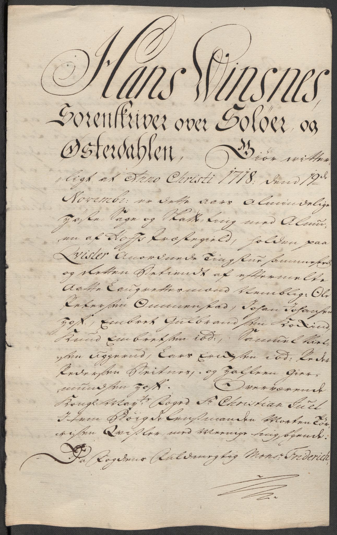 Rentekammeret inntil 1814, Reviderte regnskaper, Fogderegnskap, AV/RA-EA-4092/R13/L0857: Fogderegnskap Solør, Odal og Østerdal, 1718, s. 196