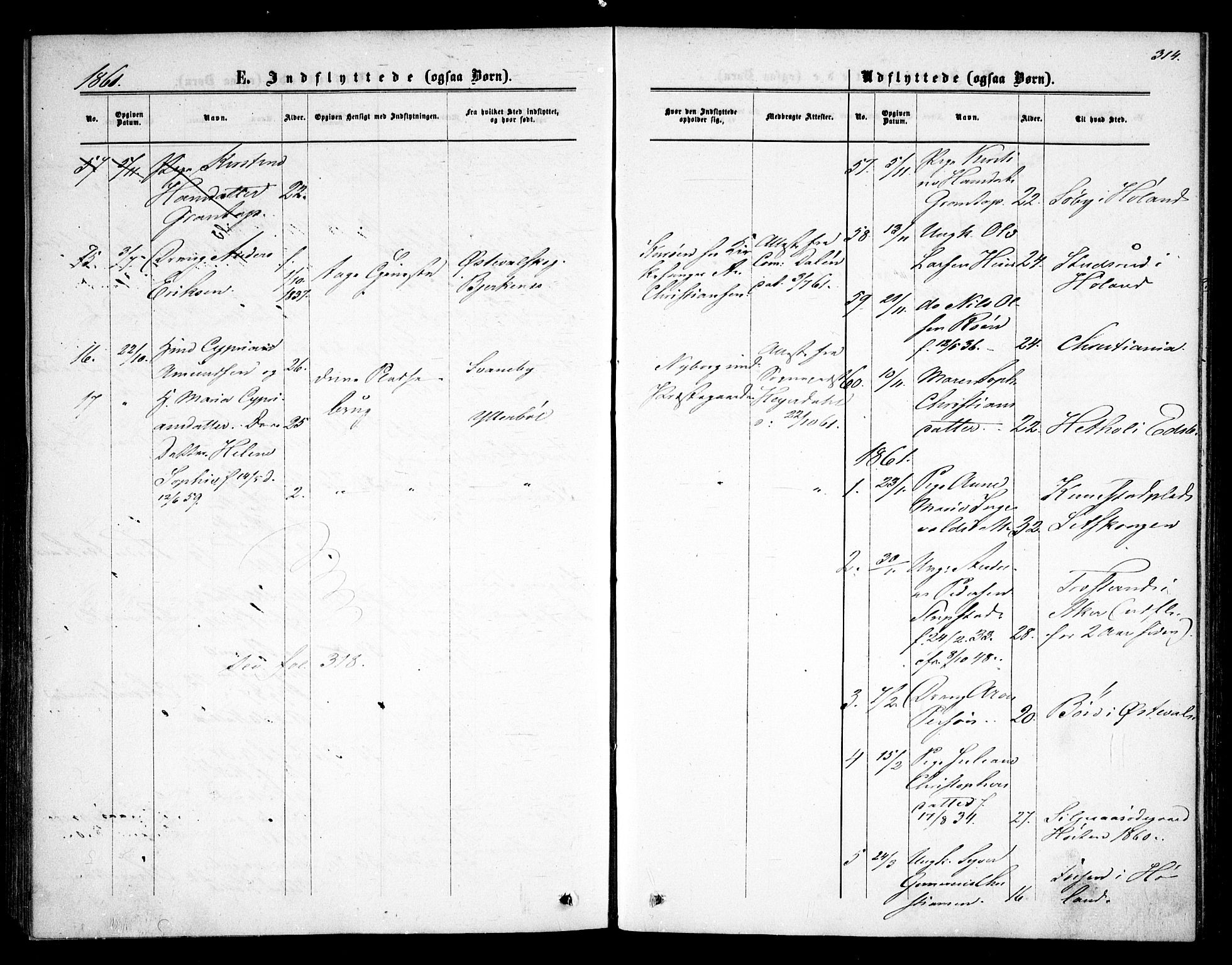 Rødenes prestekontor Kirkebøker, AV/SAO-A-2005/F/Fa/L0007: Ministerialbok nr. I 7, 1860-1869, s. 314