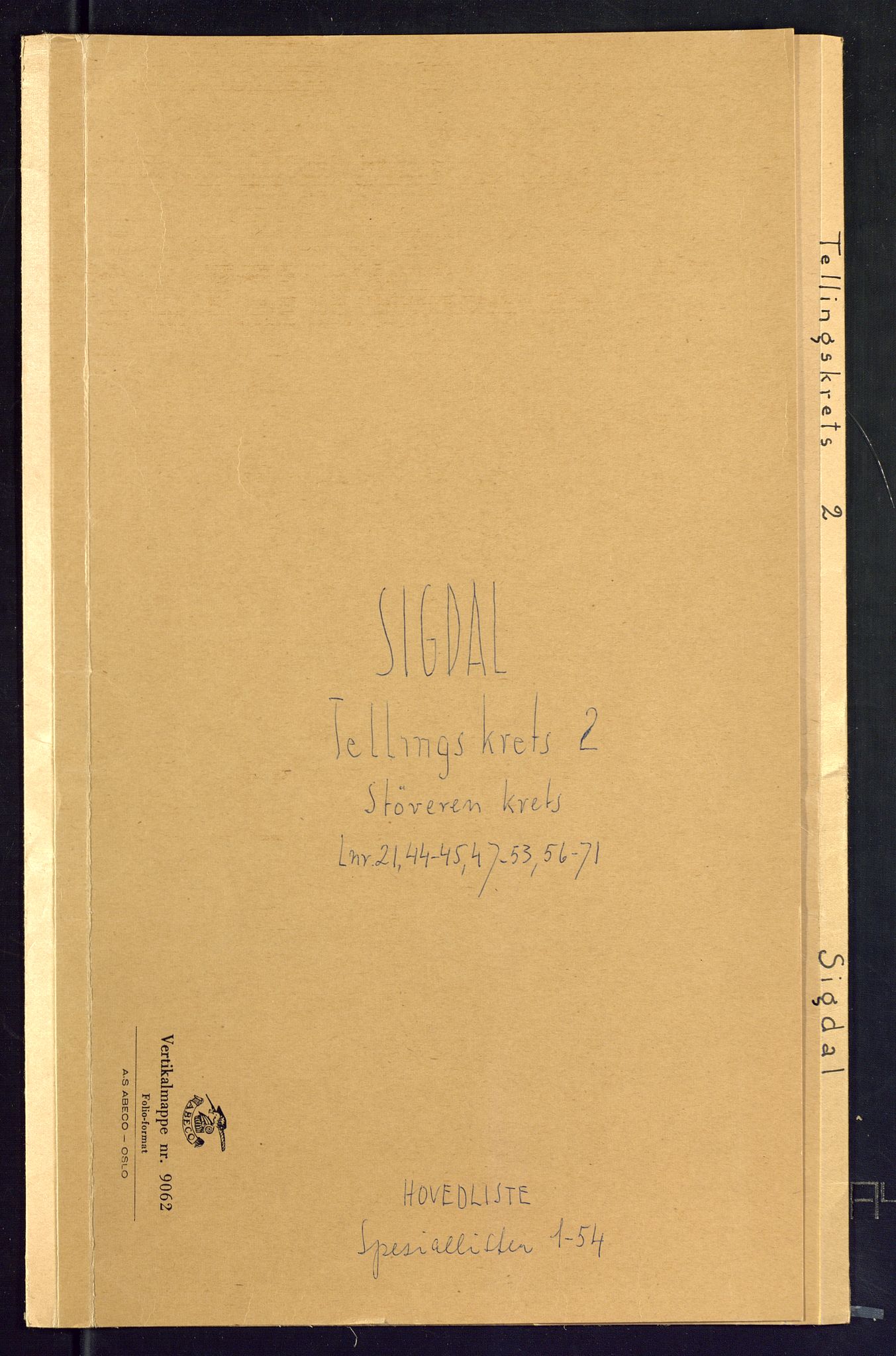 SAKO, Folketelling 1875 for 0621P Sigdal prestegjeld, 1875, s. 9