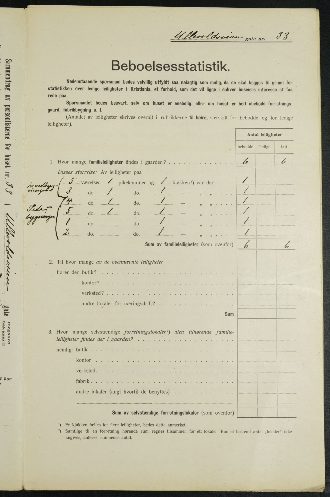 OBA, Kommunal folketelling 1.2.1913 for Kristiania, 1913, s. 119030