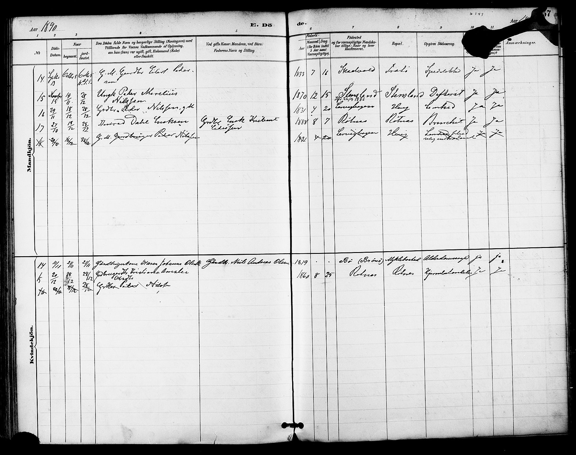 Ministerialprotokoller, klokkerbøker og fødselsregistre - Nordland, AV/SAT-A-1459/855/L0803: Ministerialbok nr. 855A11, 1887-1905, s. 257