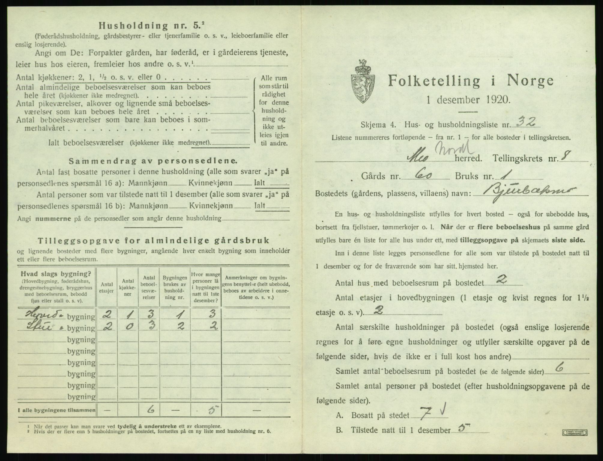 SAT, Folketelling 1920 for 1833 Mo herred, 1920, s. 1082