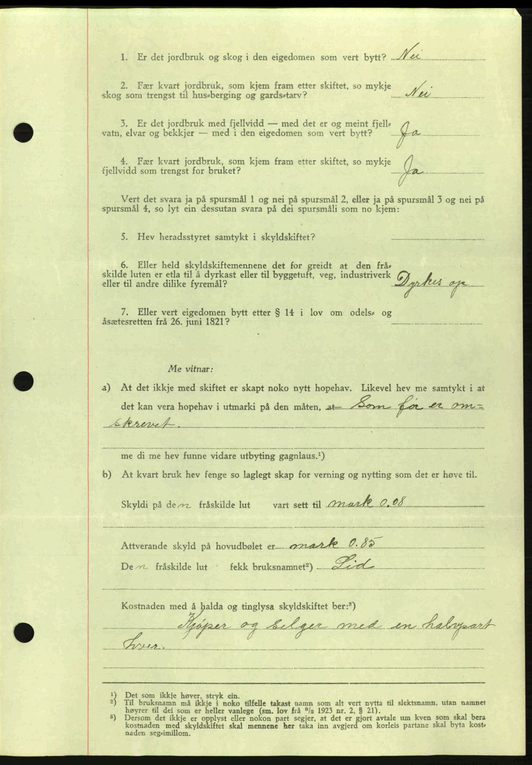 Romsdal sorenskriveri, AV/SAT-A-4149/1/2/2C: Pantebok nr. A15, 1943-1944, Dagboknr: 268/1944