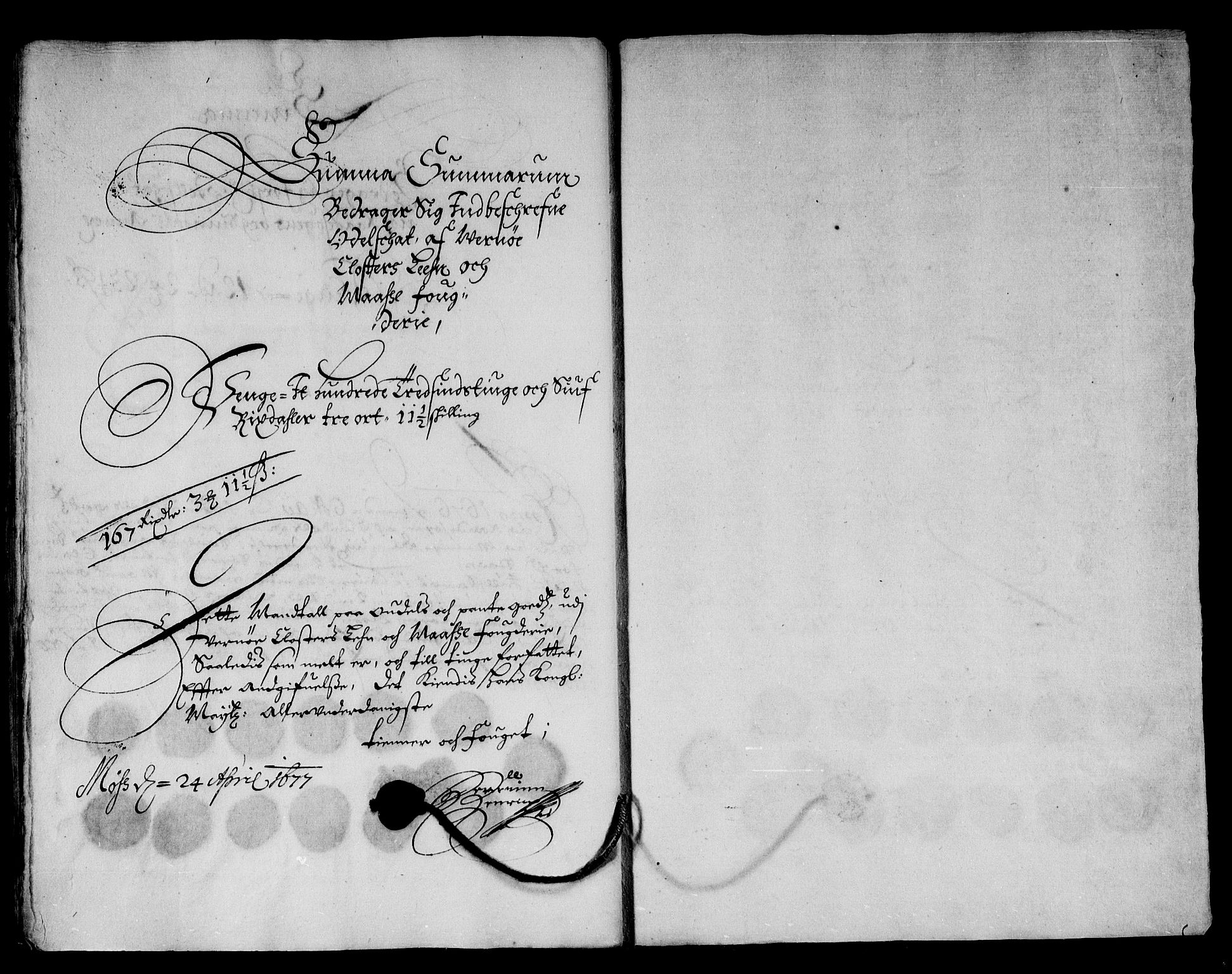 Rentekammeret inntil 1814, Reviderte regnskaper, Stiftamtstueregnskaper, Landkommissariatet på Akershus og Akershus stiftamt, AV/RA-EA-5869/R/Rb/L0117: Akershus stiftamt, 1676